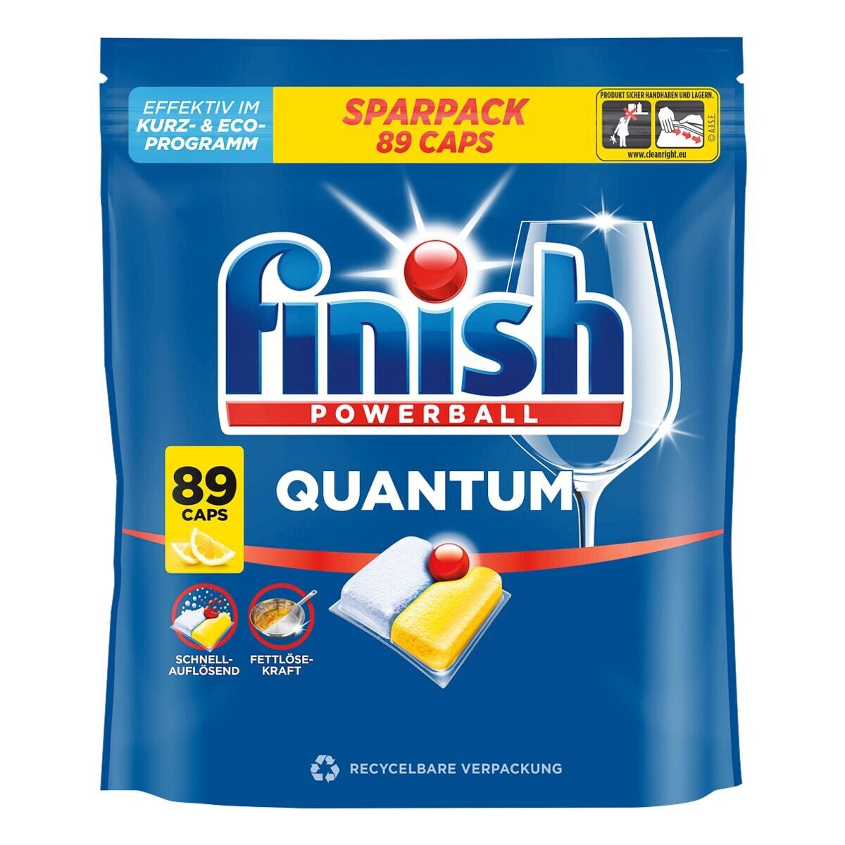 FINISH Powerball Quantum Citrus Spülmaschinentabs (89 Caps)