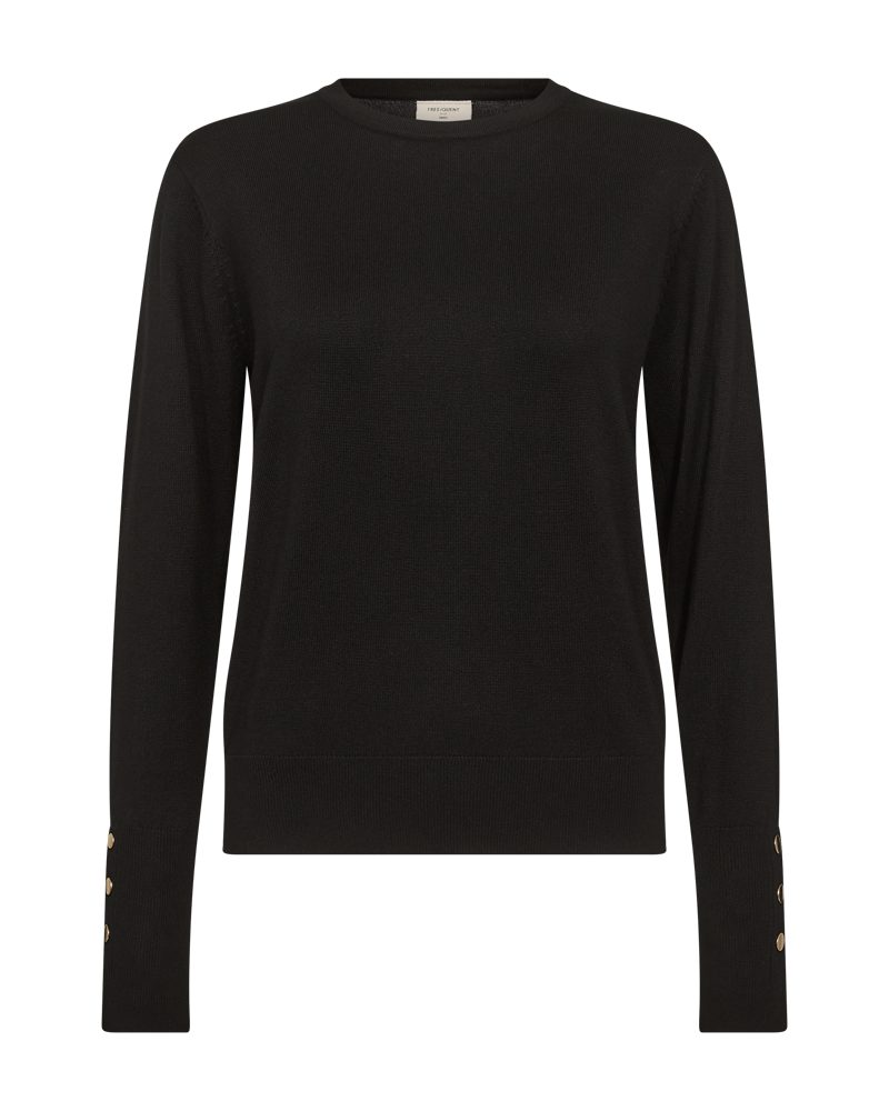 FREEQUENT Strickpullover FQKATIE-PULLOVER mit Zierknöpfen günstig online kaufen