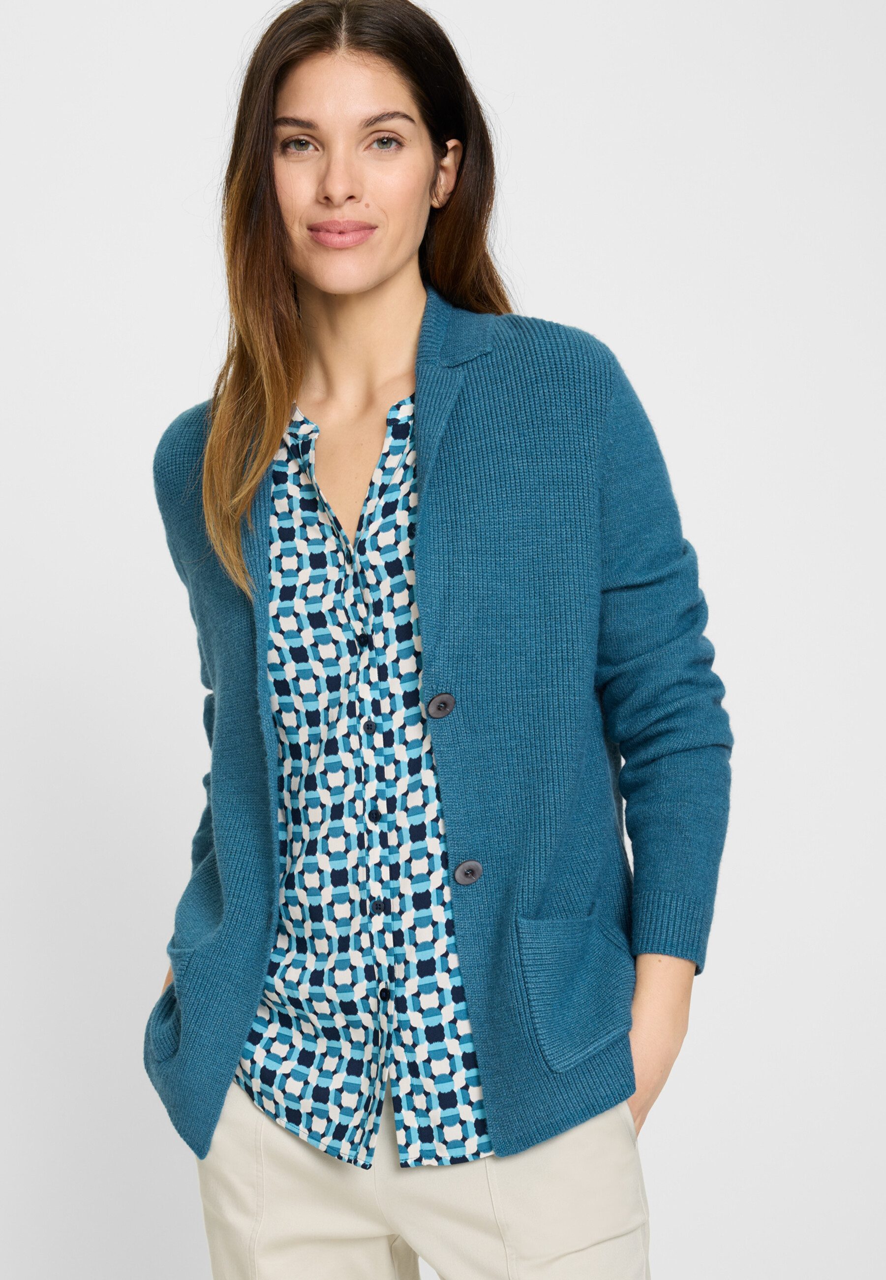 Olsen Cardigan in Blazer-Optik