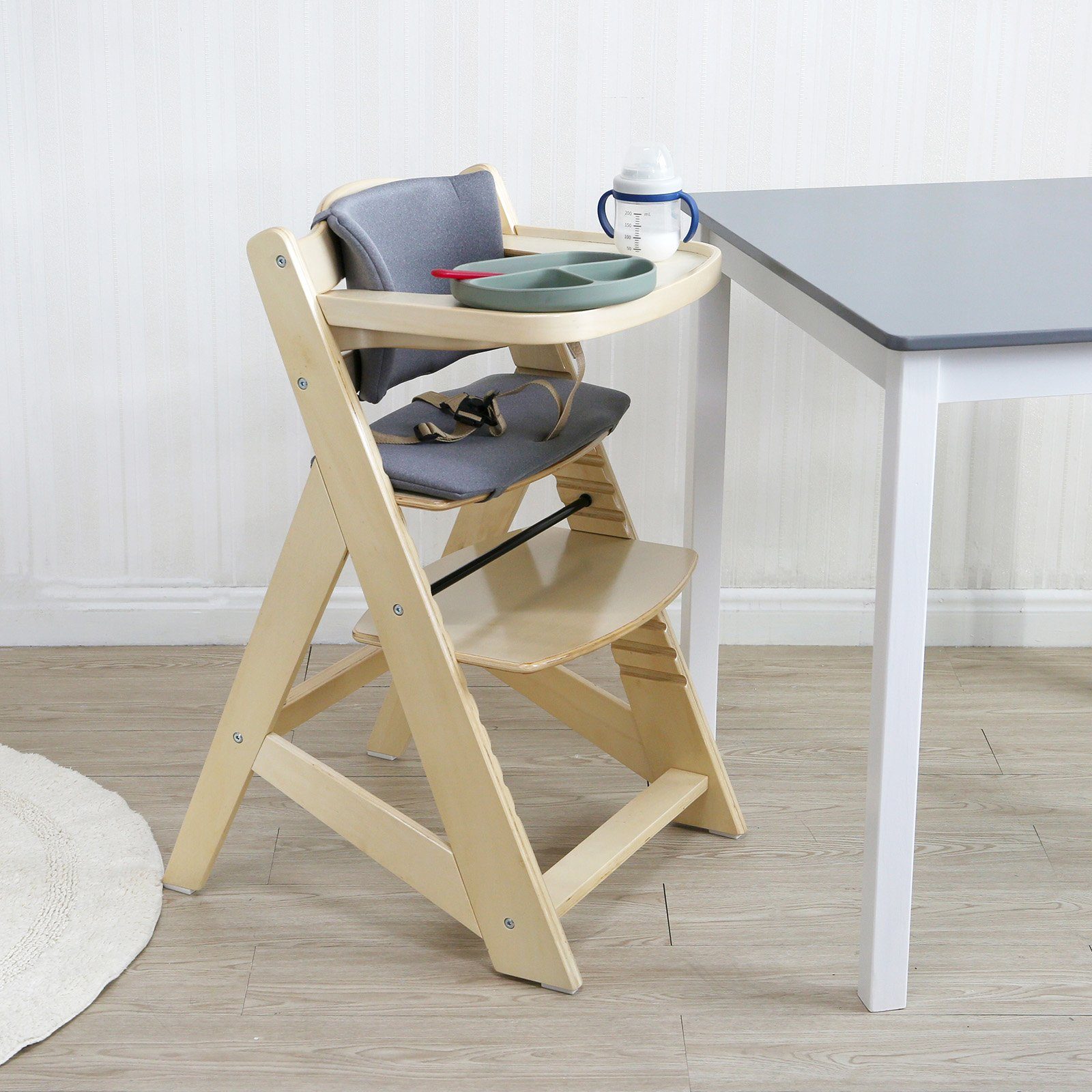 TIGGO Hochstuhl Hochstuhl Kinderhochstuhl Babyhochstuhl Treppenhochstuhl (P günstig online kaufen