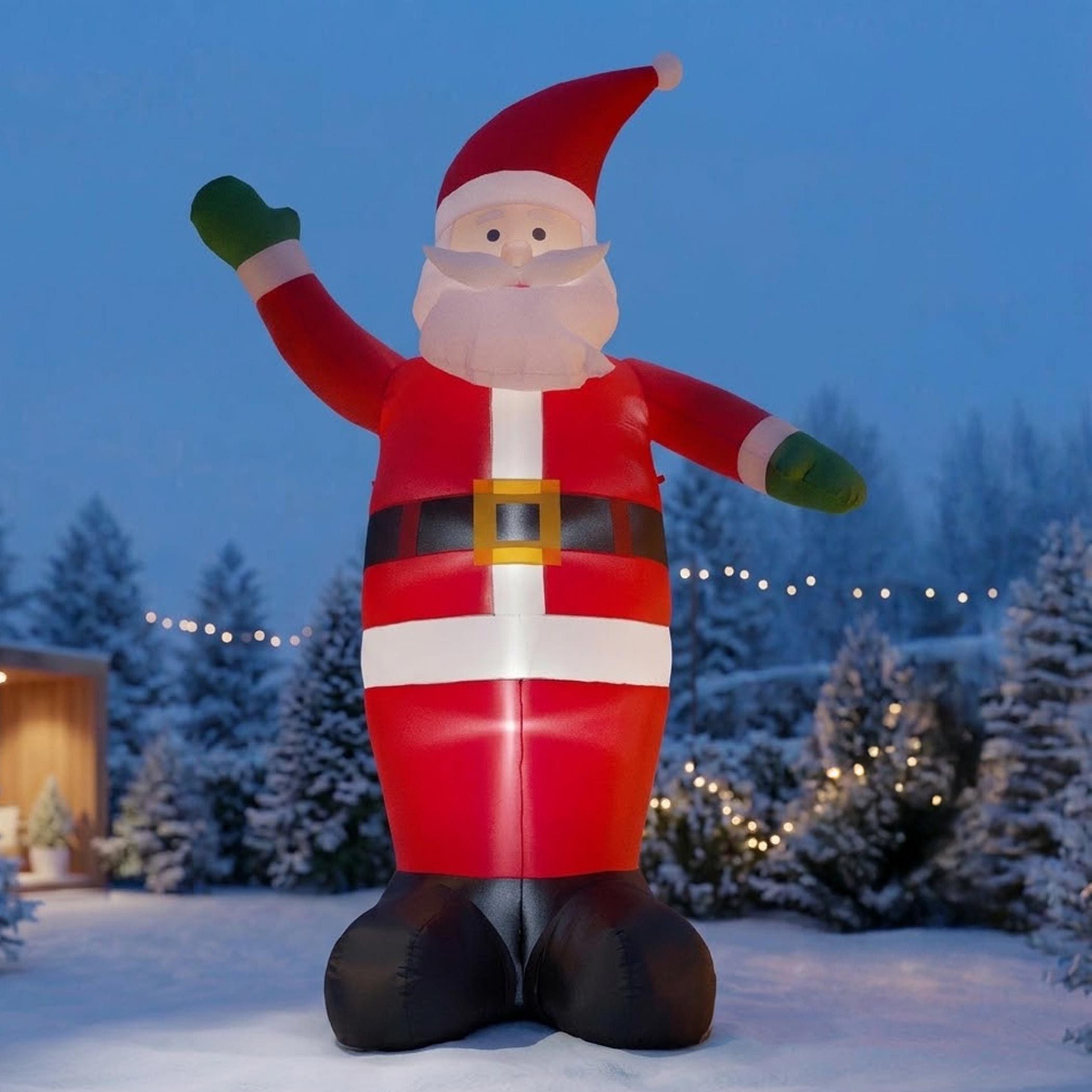 Spetebo LED-Dekofigur XXL LED Weihnachts Figuren (Anzahl, 1 St., Stück), mit integriertem Ventilator