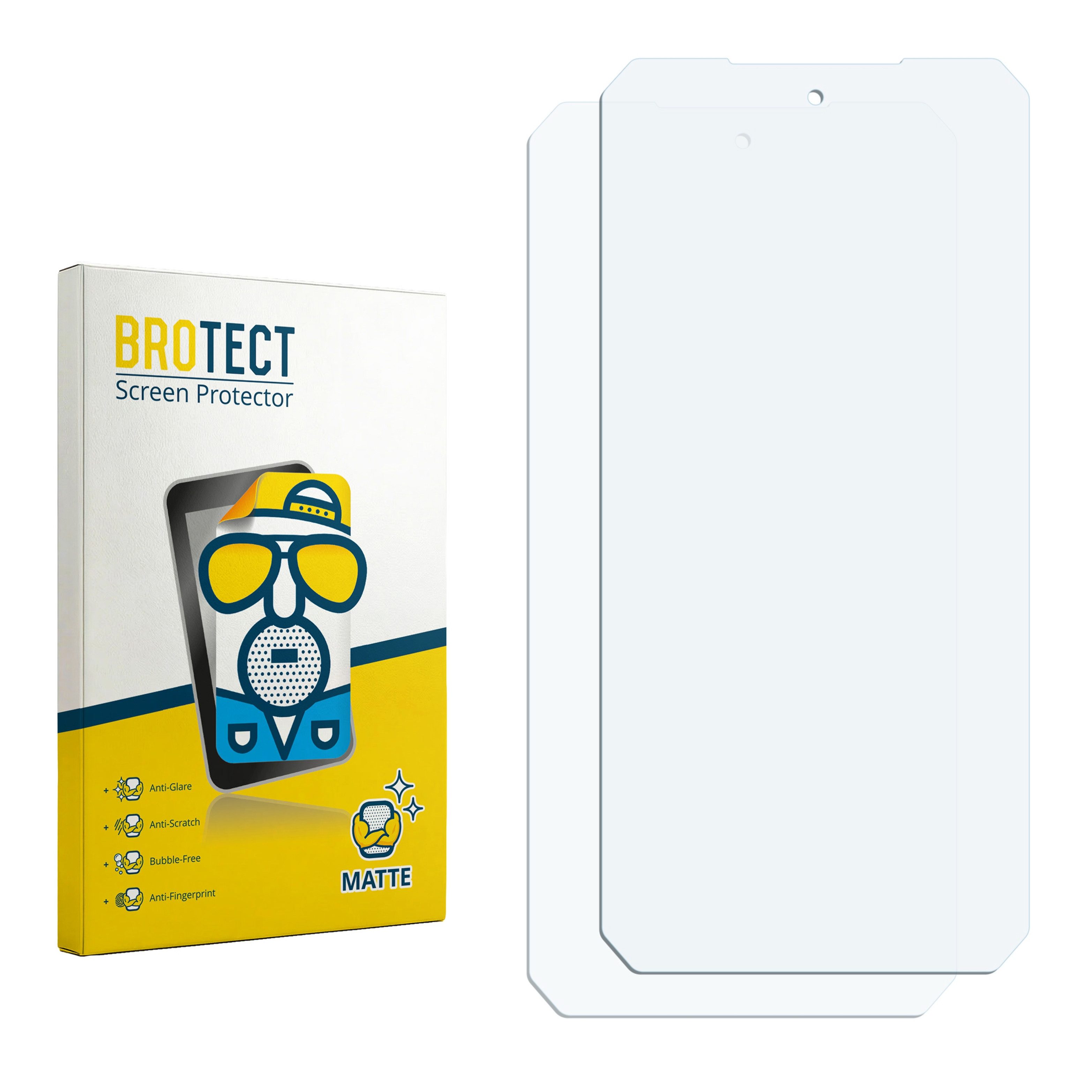 BROTECT Displayschutzfolie Schutzfolie für Unihertz Tank 4 Pro, 2 Stück, Displayschutz Schutz Folie Matt Entspiegelungsfolie