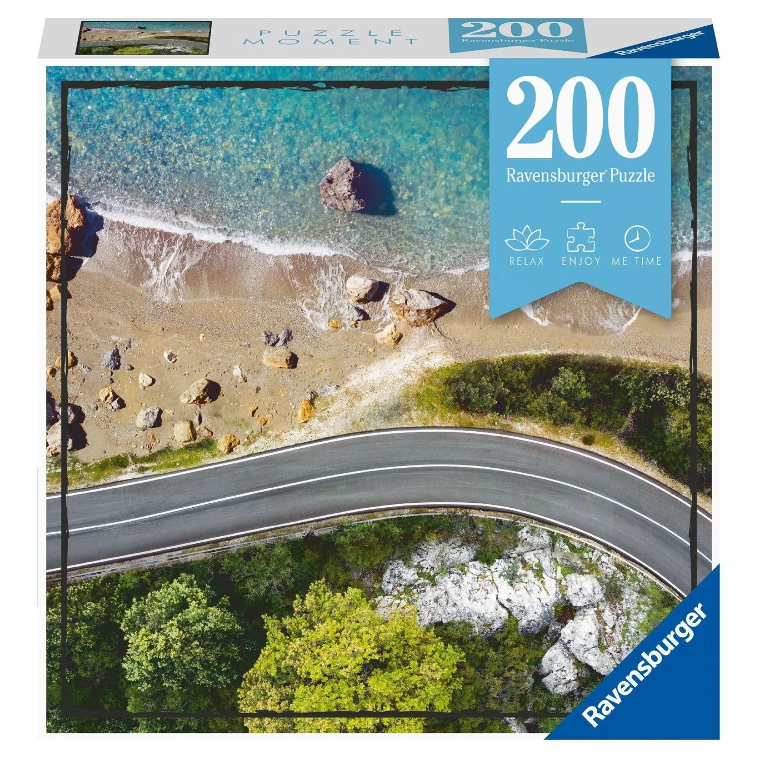 Ravensburger Puzzle Ravensburger Puzzle - Beachroad - 200 Teile Puzzle Moment, 200 Puzzleteile