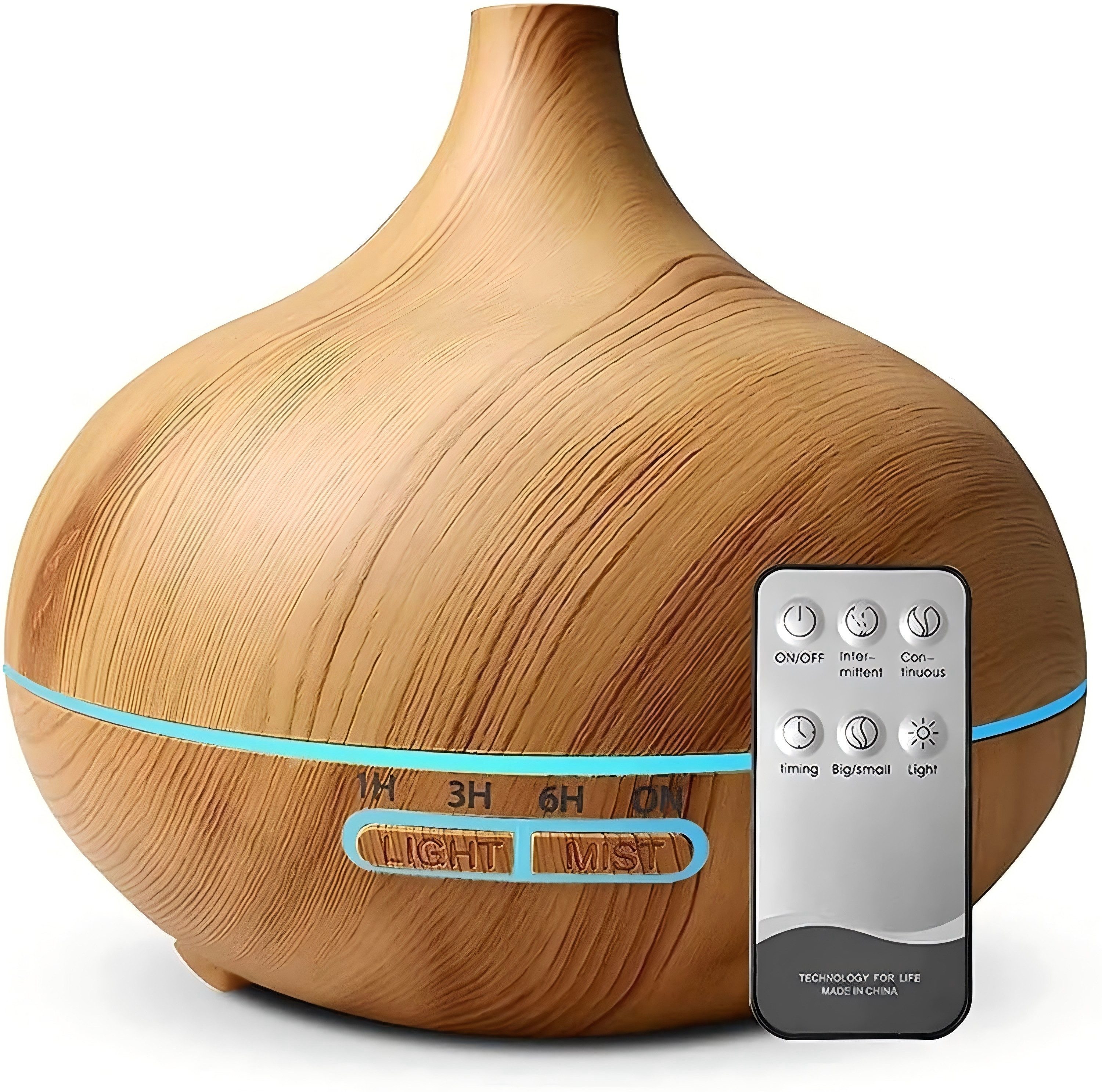 Toomoke Diffuser 550 ml Aroma-Luftbefeuchter mit Ultraschall & Fernbedienung