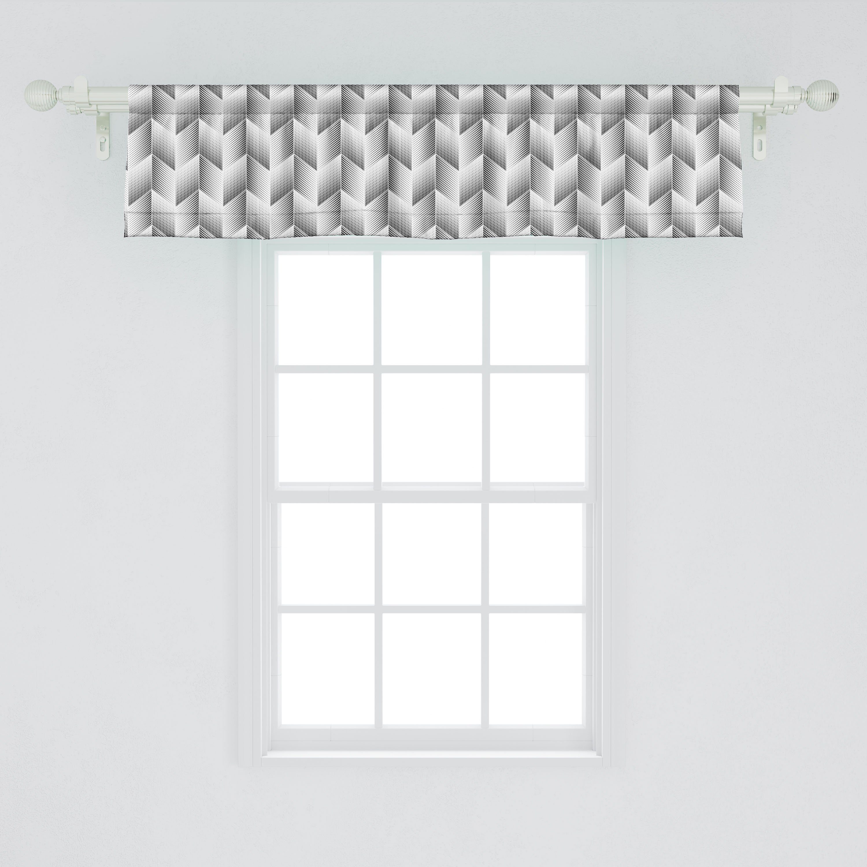 mit Scheibengardine Modern Küche Vorhang Stangentasche, Volant für Halbtonelemente Zier Abakuhaus, Schlafzimmer Microfaser, Dekor