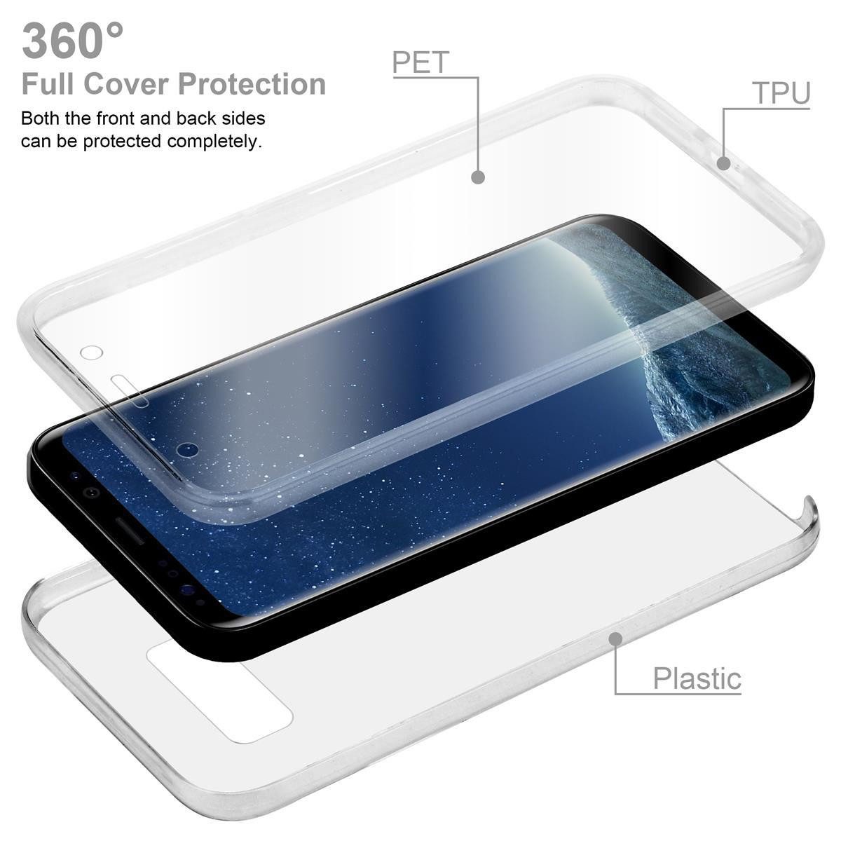 Cadorabo Handyhülle für Samsung Galaxy S8 Hülle Samsung Galaxy S8, Flexible Case Handy Schutzhülle - Hülle - Back Cover 360° Grad