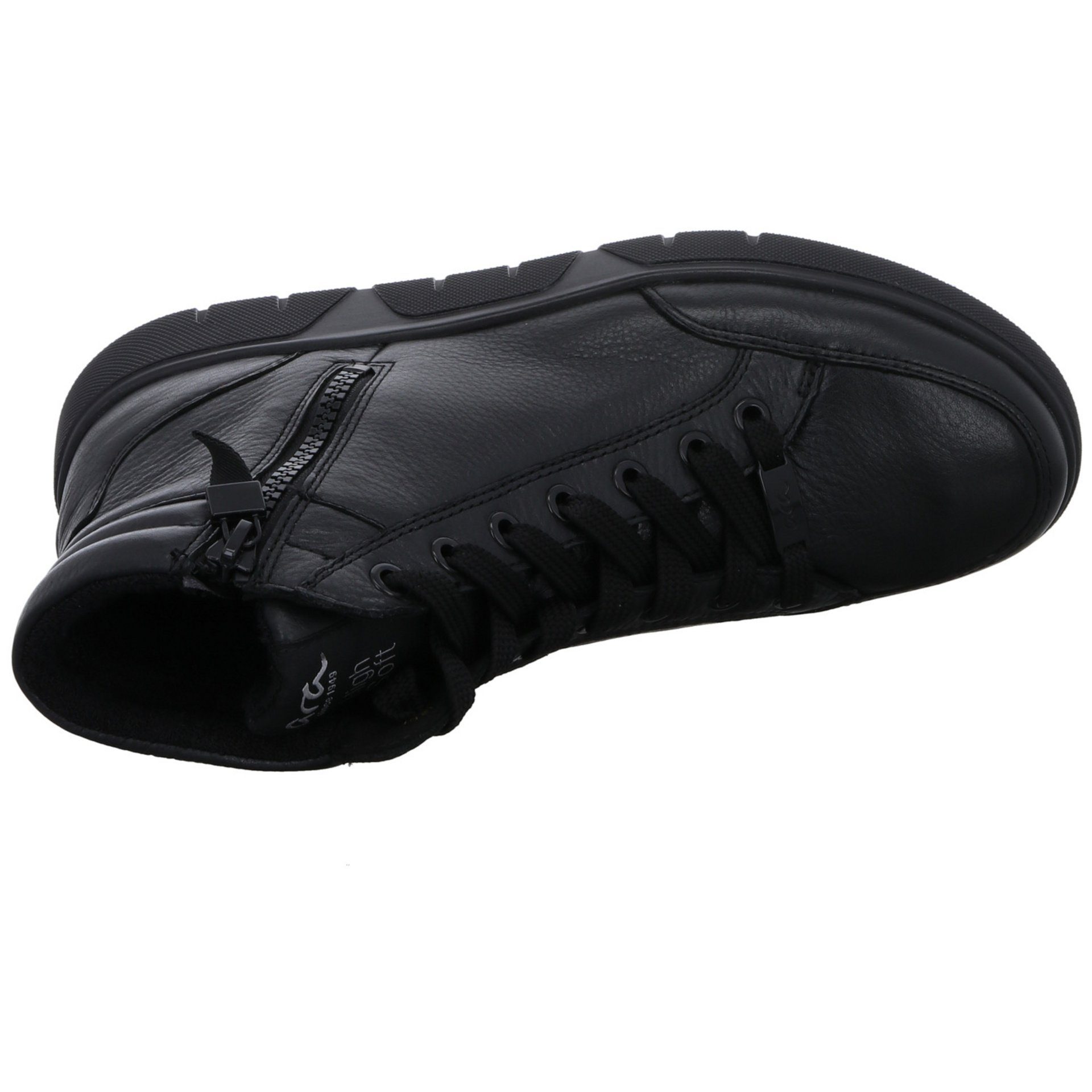 Damen Schuhe 046706 Sneaker 2.0 Ara Rom-Sport Sneaker Schnürstiefelette schwarz Glattleder