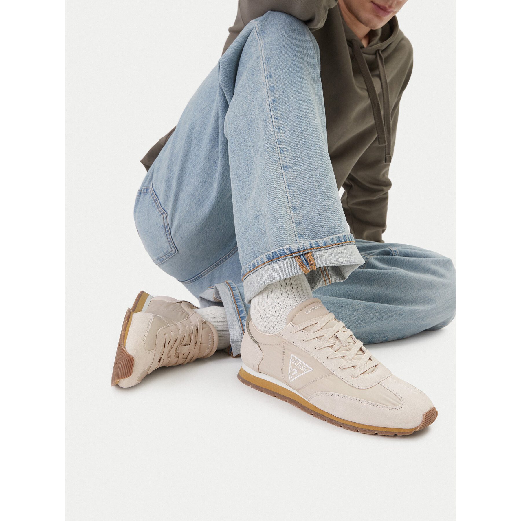 GUESS JEANS Guess Jeans Herren-Sneaker Beige Sneaker