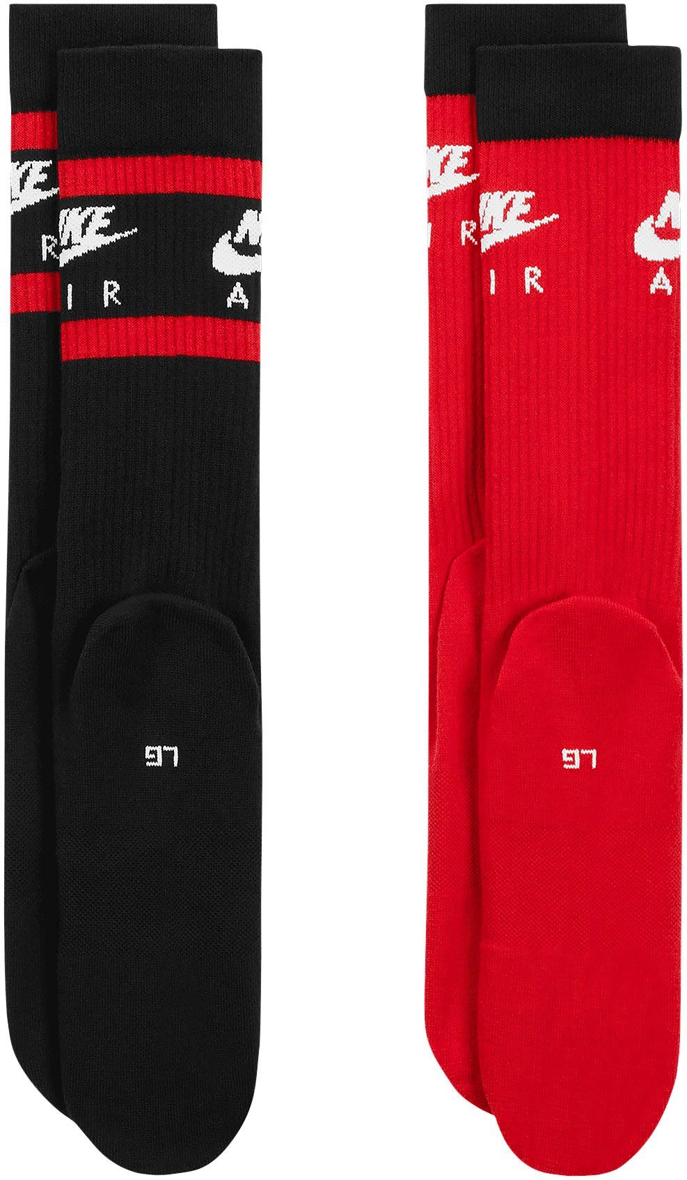 Everyday Nike Essential Sportsocken Sportswear rot-schwarz Socks Crew