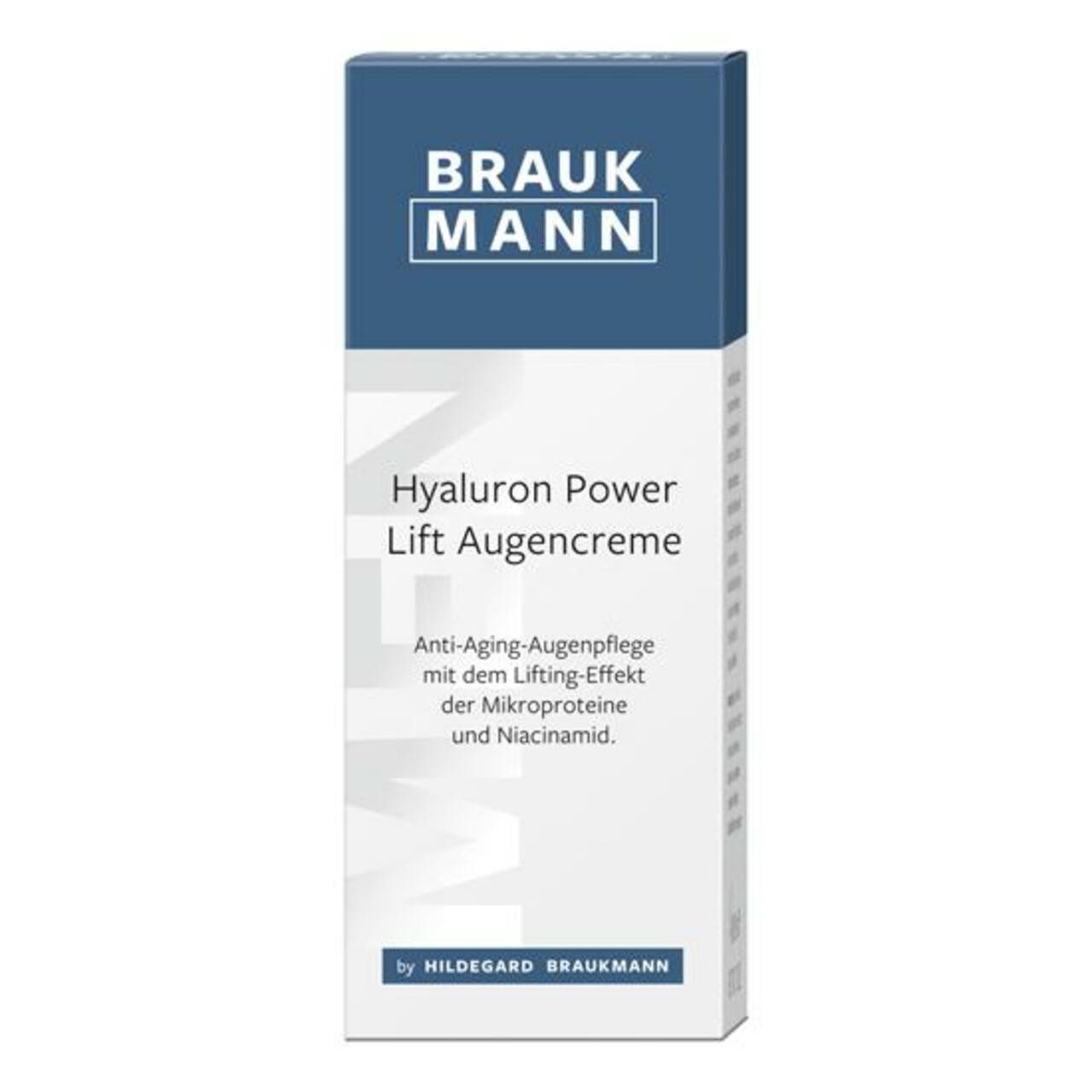 Hildegard Braukmann Augencreme BRAUKMANN Hyaluron Power Lift Augencreme, für Alle Hauttypen