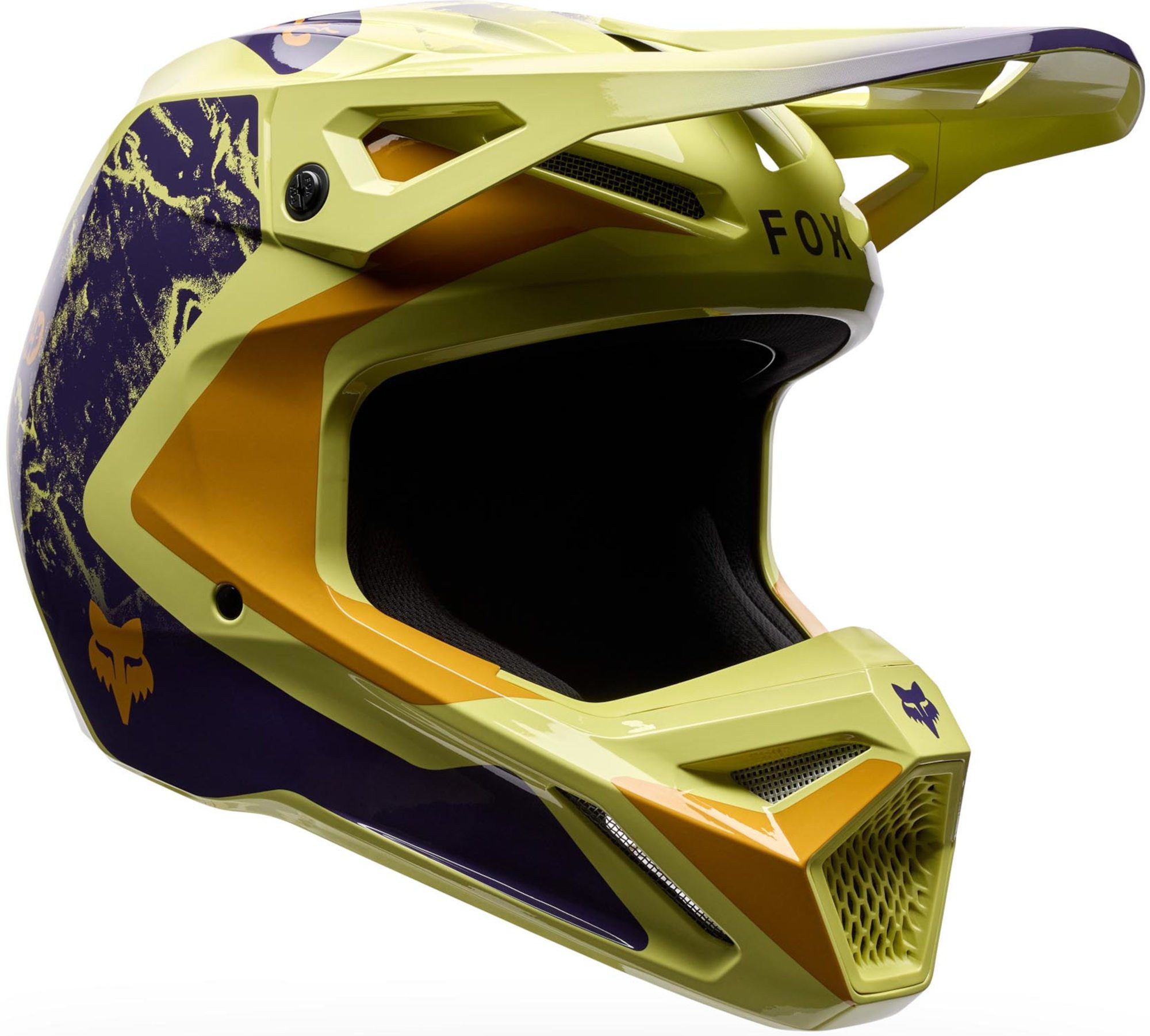 Fox Racing Motocrosshelm V1 Image Print Motocross Helm, Waschbar