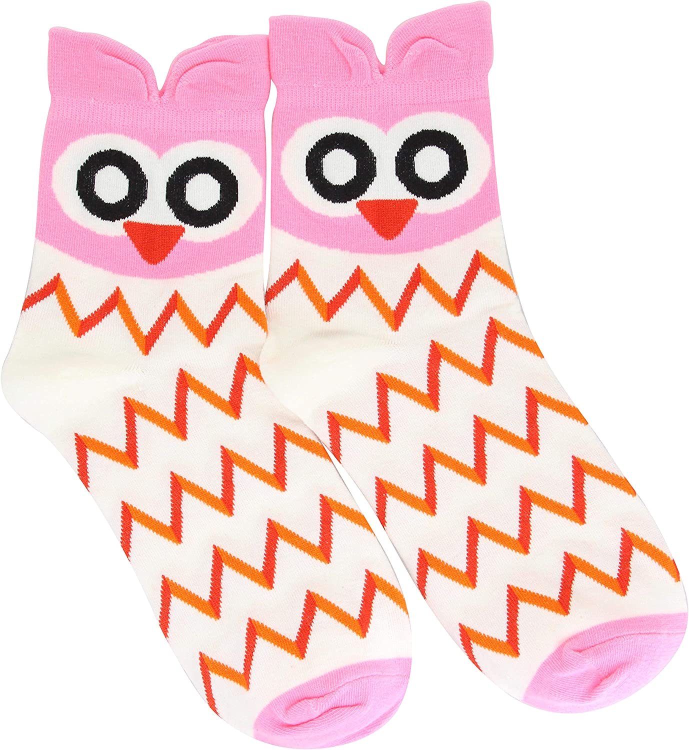 Alster Herz Alster Herz Muster süßes Eule-Motiv 5x A0362 Tier lustige Socken bunt, Freizeitsocken Socken, (5-Paar) Design