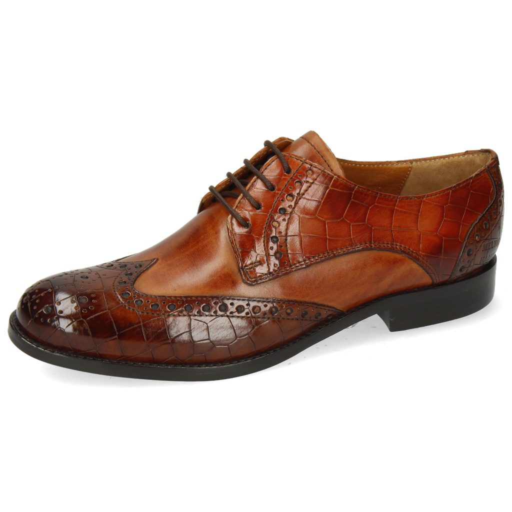 Melvin & Hamilton Amelie 3 Schnürschuh Vegas Crock Wood Tan