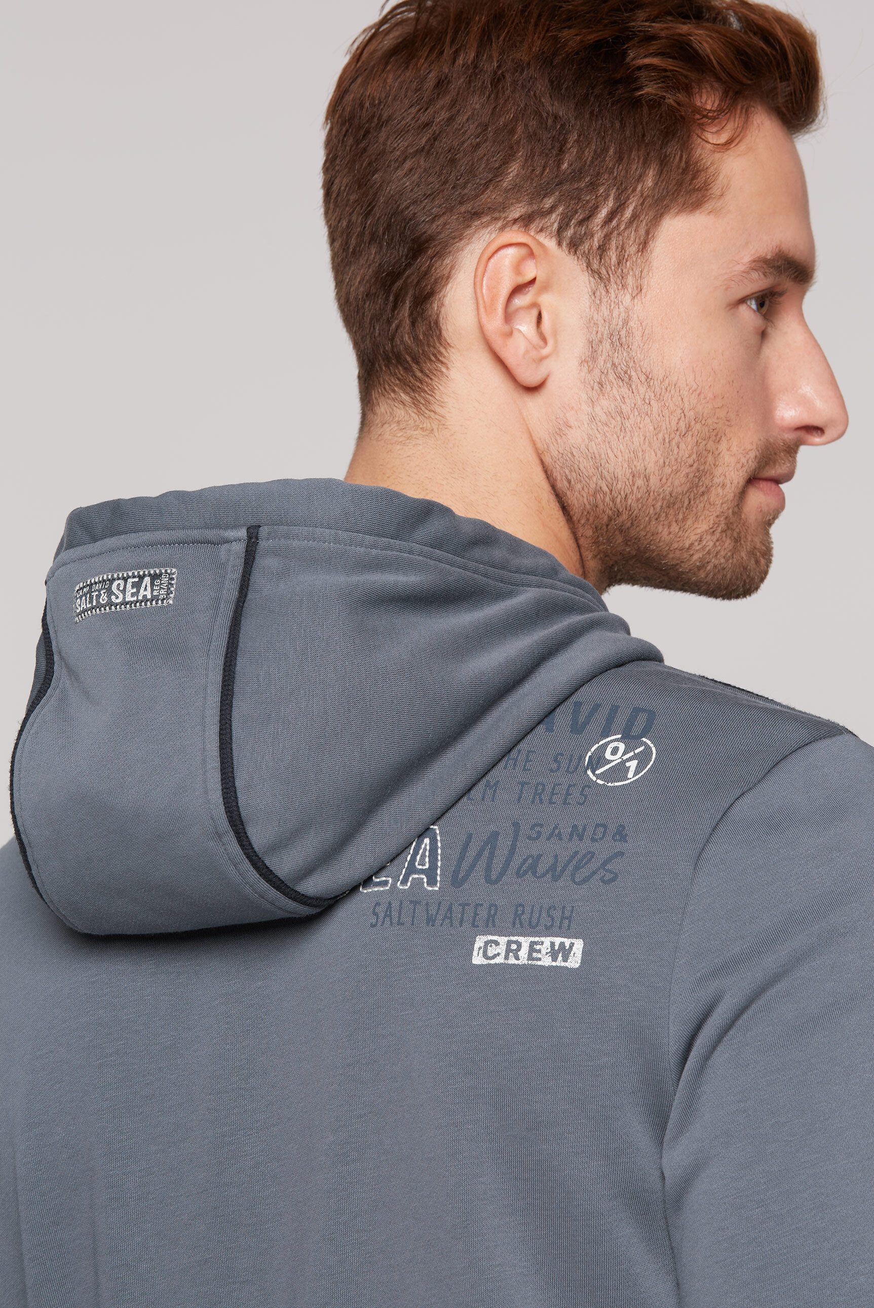 CAMP DAVID Kapuzensweatjacke mit Baumwolle