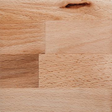 BedBox Massivholzbett Basic 02 Buche natur geölt, Materialstärke 2,5 cm