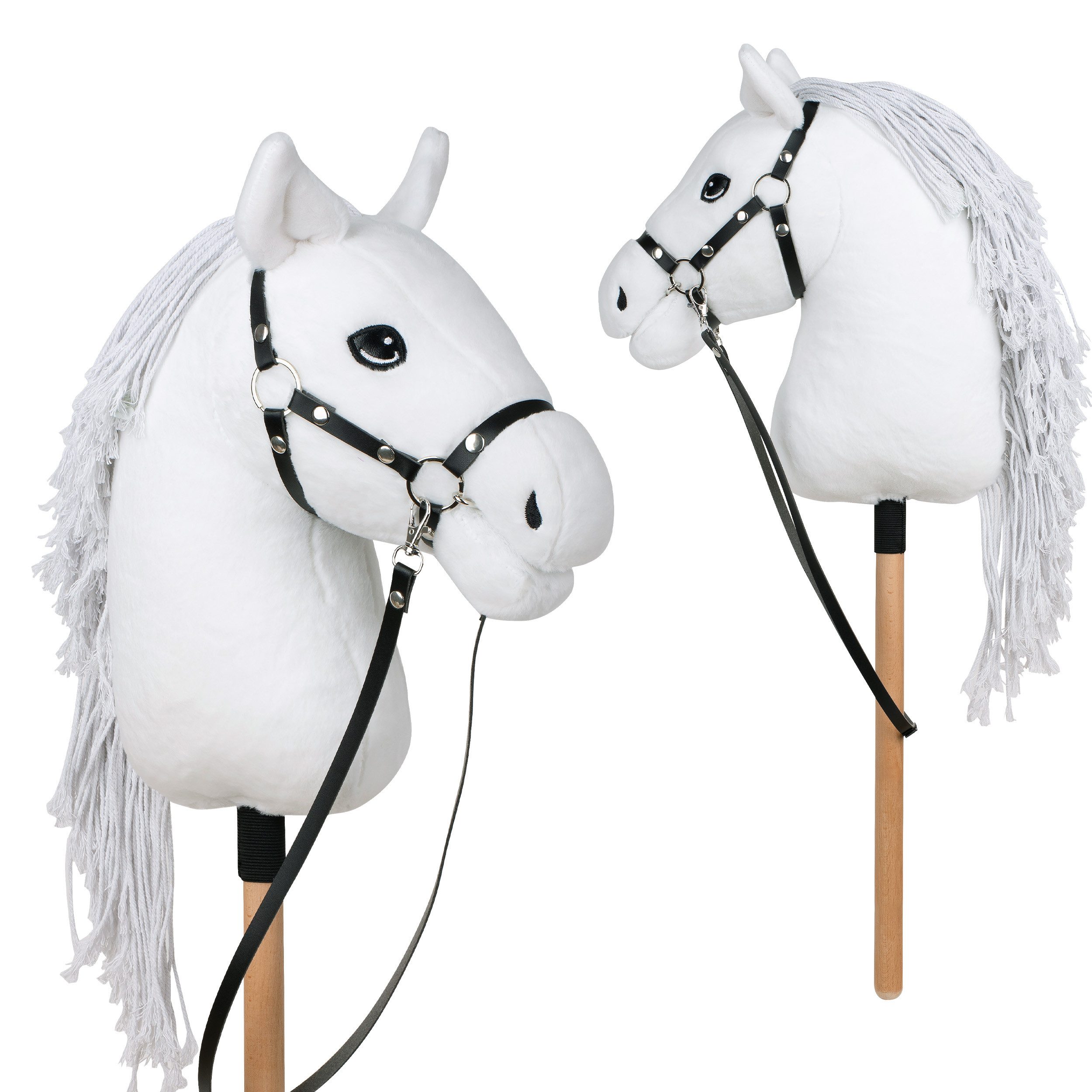 Pink Papaya Steckenpferd Hobby Horse - Steckenpferd mit Halfter/Trense, Hobbyhorse Stockpferd, wunderschöne Designs in je 2 Größen erhältlich