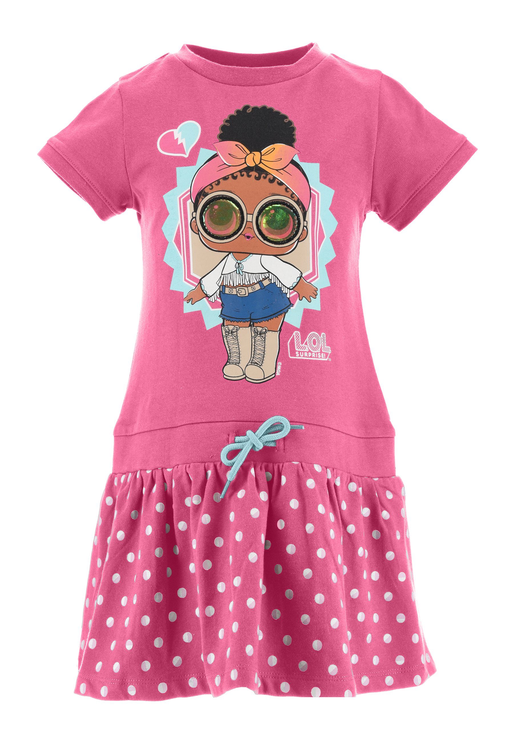 Jerseykleid Mädchen Sommer-Kleid Kinder Party-Kleid
