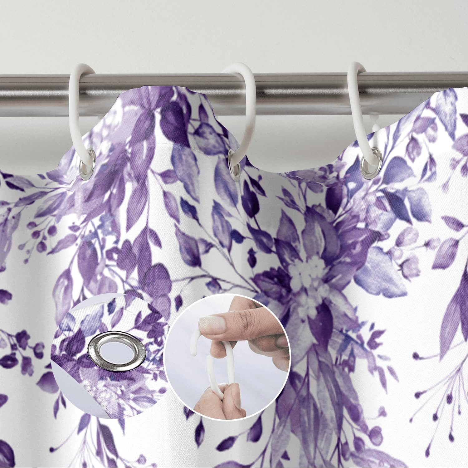 M&W DAS DESIGN Duschvorhang Shower curtains Anti schimmel Waschbar Badezimmer gardinen 180X200 – Bild 5 von 5