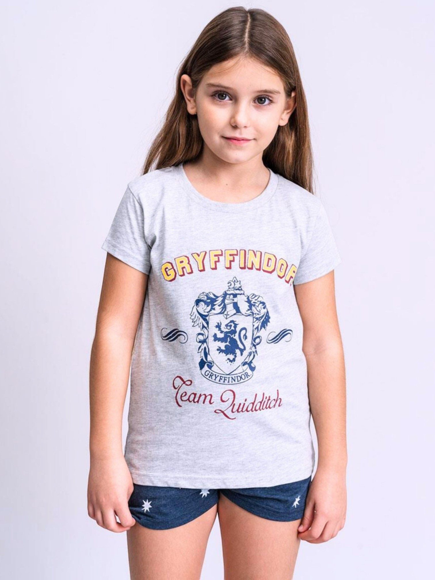 Cerdá Schlafanzug Harry Potter - Gryffindor (2 tlg) Mädchen Pyjama Set kurz - Kinder Shorty Gr. 116-164 cm