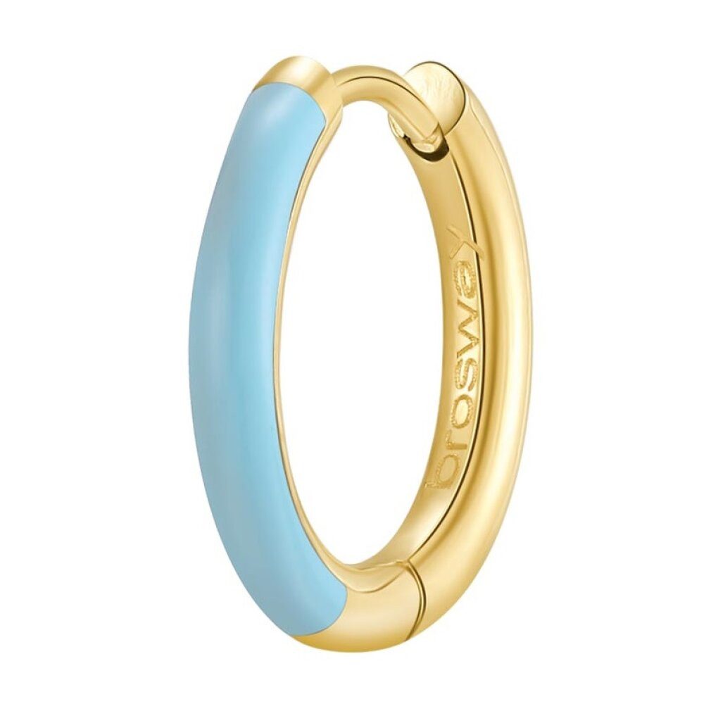 Brosway Ohrring-Set Blue gold-plated single earring Symphonie BYM122