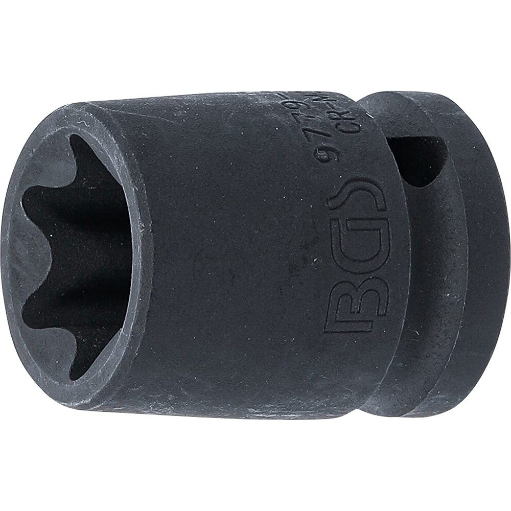 (1/2 BGS - Steckschlüssel grau/schwarz Kraft-Steckschlüssel-Einsatz - E-Profil Zoll) 12,5 BGS technic mm technic