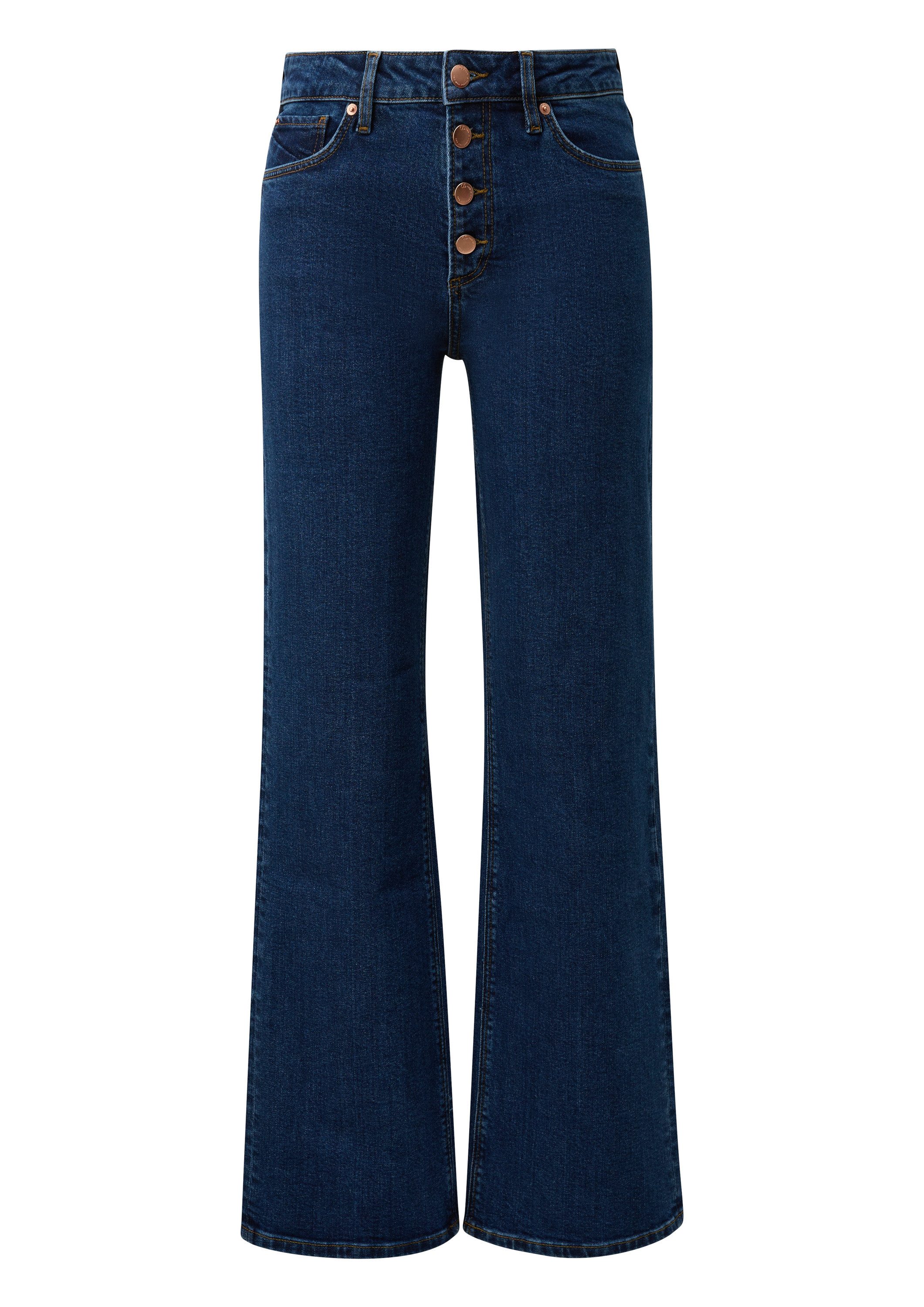QS Weite Jeans Jeans-Hose CATIE Jeans Catie / Slim Fit / High Rise / Wide L günstig online kaufen