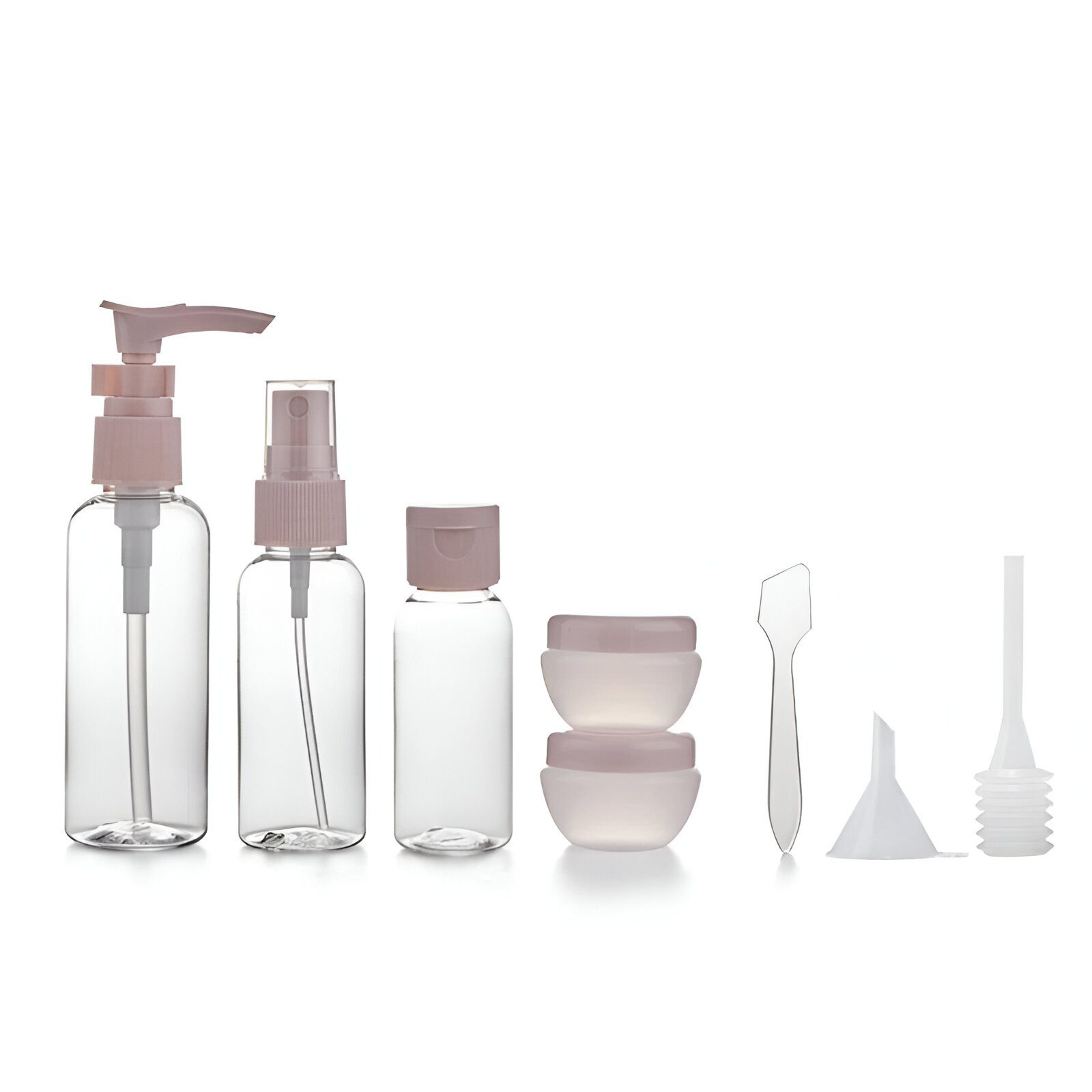 WS-Trend Reisebehälter Kulturbeutel Reiseflaschen 8-tlg Set, Schampooflasche Dosen (Spar-Set, 8 St)