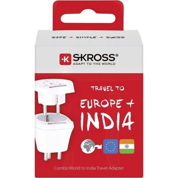 SKROSS Reiseadapter Indien/ Schutzkontakt Reiseadapter