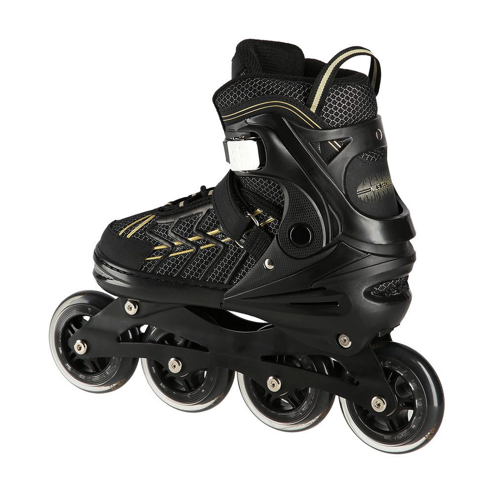 NILS EXTREME Inlineskates Inliner Rollschuhe Speedskates, (Spar-Set, 2-St., 39-42), größenverstellbar, ABEC 7, Aluminiumschiene, 84 mm
