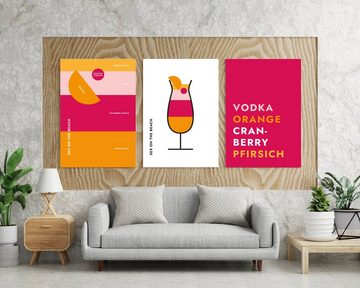 MOTIVISSO Poster Cocktail Sex On The Beach - Text
