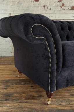 JVmoebel Chesterfield-Sofa, Chesterfield Polster Sofas Design Textil Sofa 4 Sitzer Sofa