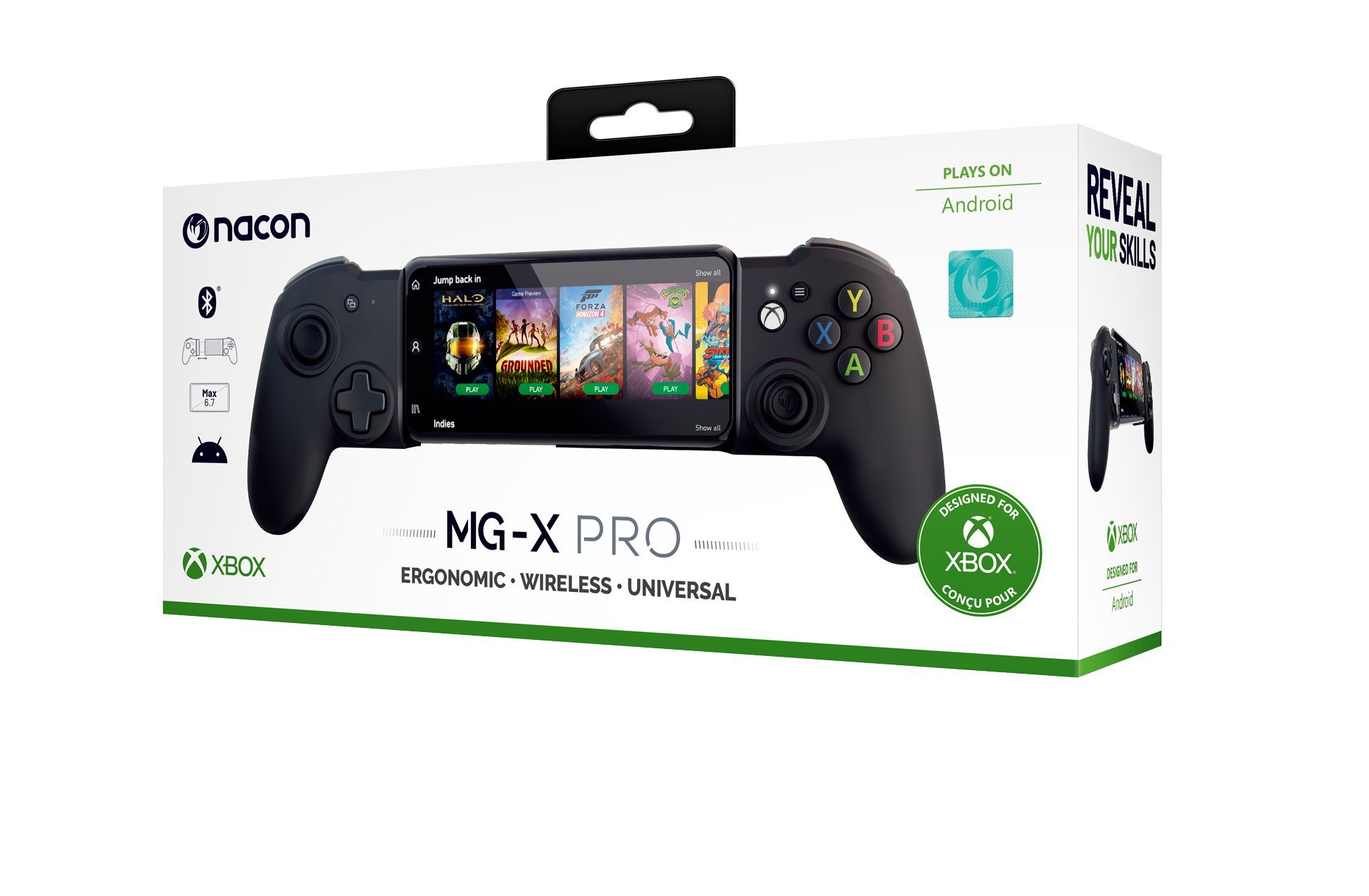 nacon NA005219 Holder MG-X PRO, kabellos, USB, schwarz, für Android u. Xbox Gaming-Controller