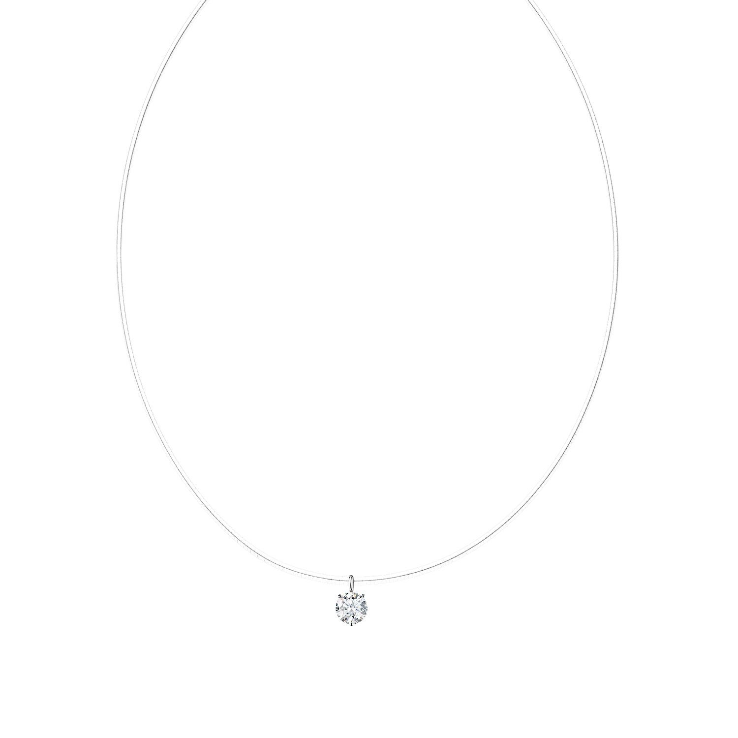 LÖB Kette mit Anhänger Halskette 925 Silber Nylon mit einem Stein Anhänger günstig online kaufen