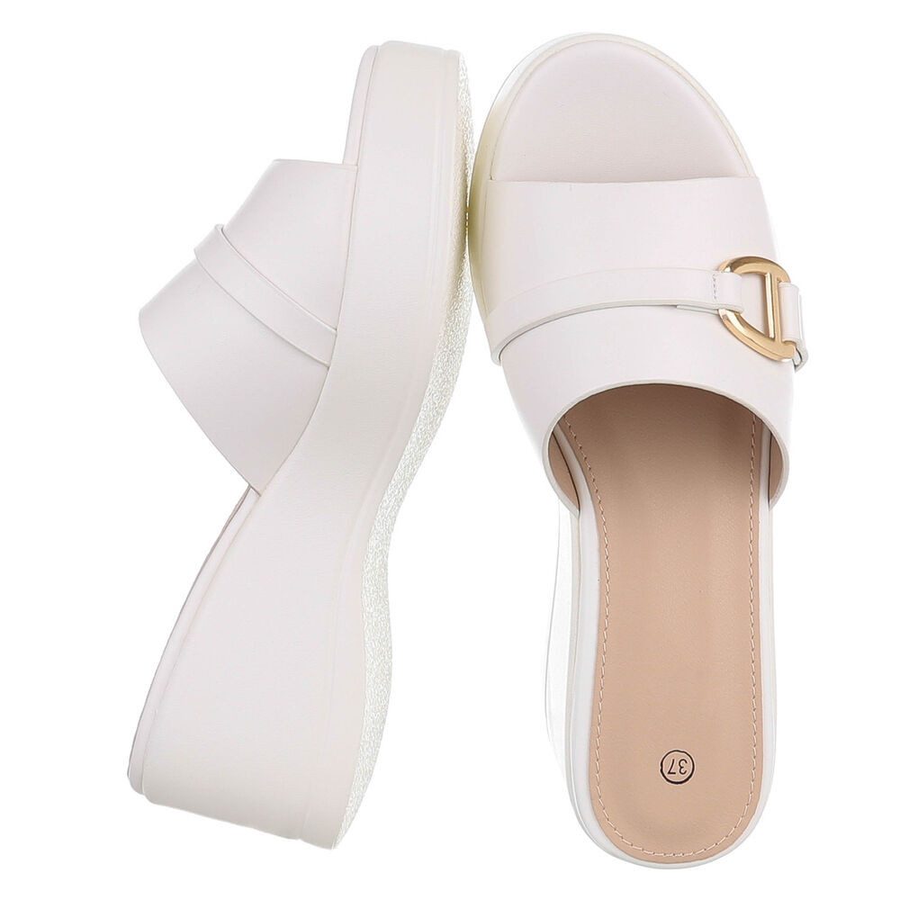 Ital-Design Elegante Sandalen mit Absatz und Schnalle für Damen Plateausand günstig online kaufen