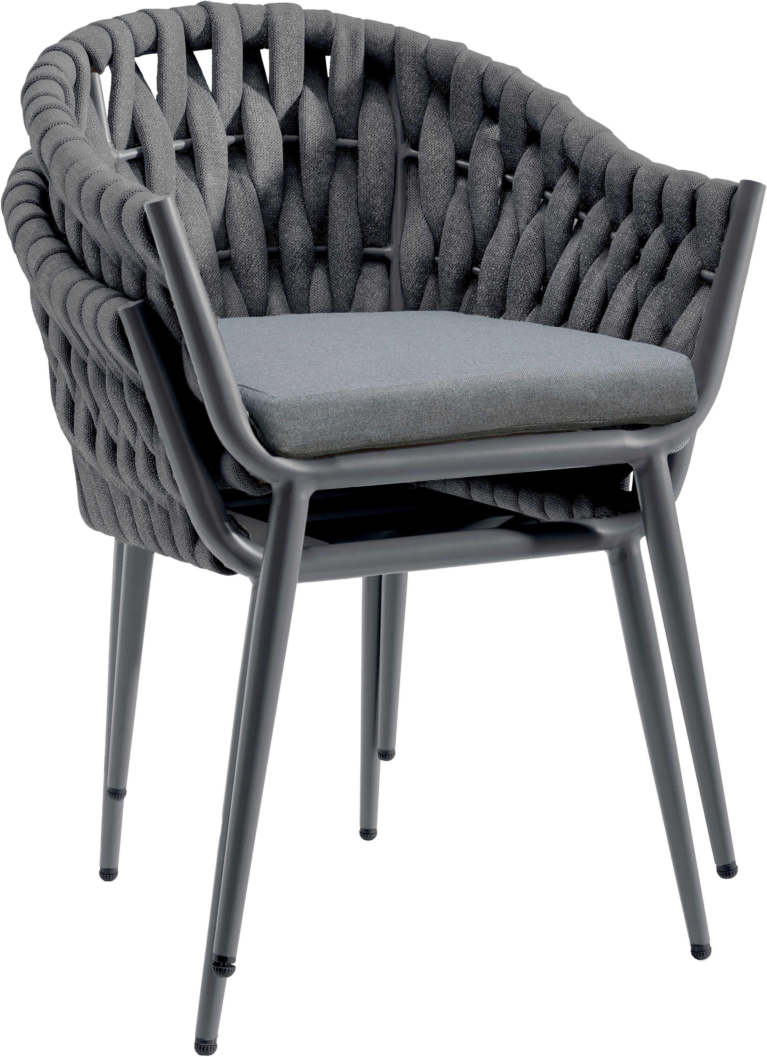 Destiny Garten-Essgruppe MOLINO CREMONA Essgruppe 4 Se + Tisch 160x90cm, (Set)