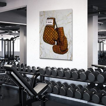 ArtMind XXL-Wandbild I Win - Boxhandschuhe, Premium Wandbilder als Poster & gerahmte Leinwand in 4 Größen, Wall Art, Bild, Canva