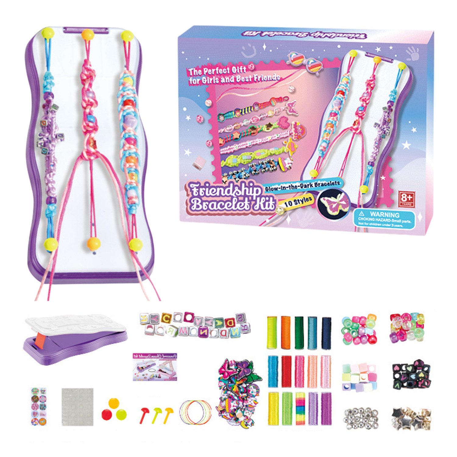 Refttenw Kreativset Freundschaftsarmband Selber Machen,Armbänder Machen Kinder set