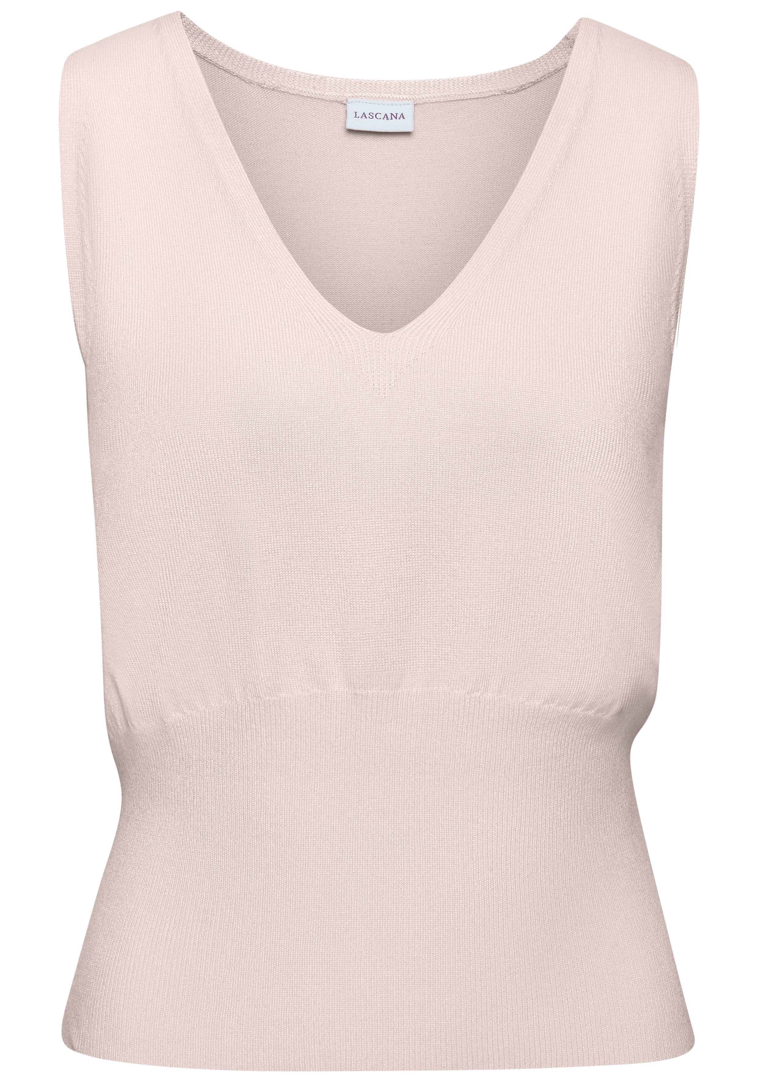 LASCANA Stricktop mit figurschmeichelndem Strickmuster, figurbetonte Passform. € 29,99