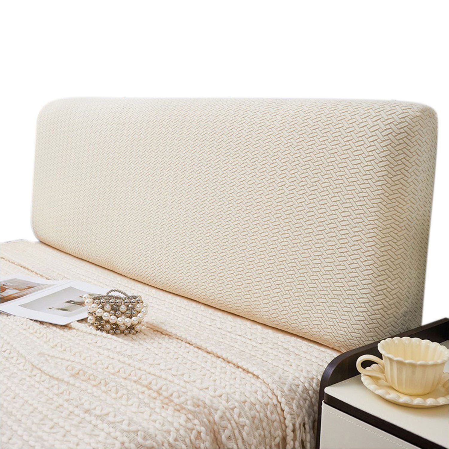 Refttenw Betthusse Kopfteil Bezug Dehnbarer, Weicher, Staubdichter Bettkopf günstig online kaufen