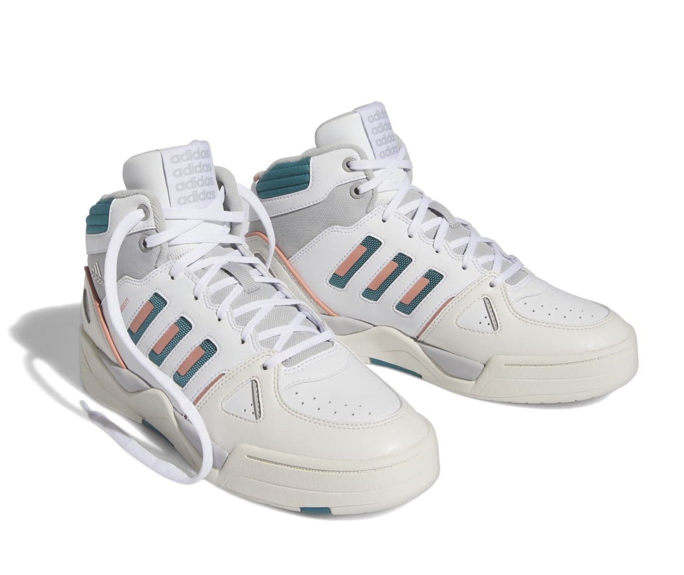 adidas Performance Hallen-Indoorschuhe Midcity Mid (Basketball) weiss/grau günstig online kaufen