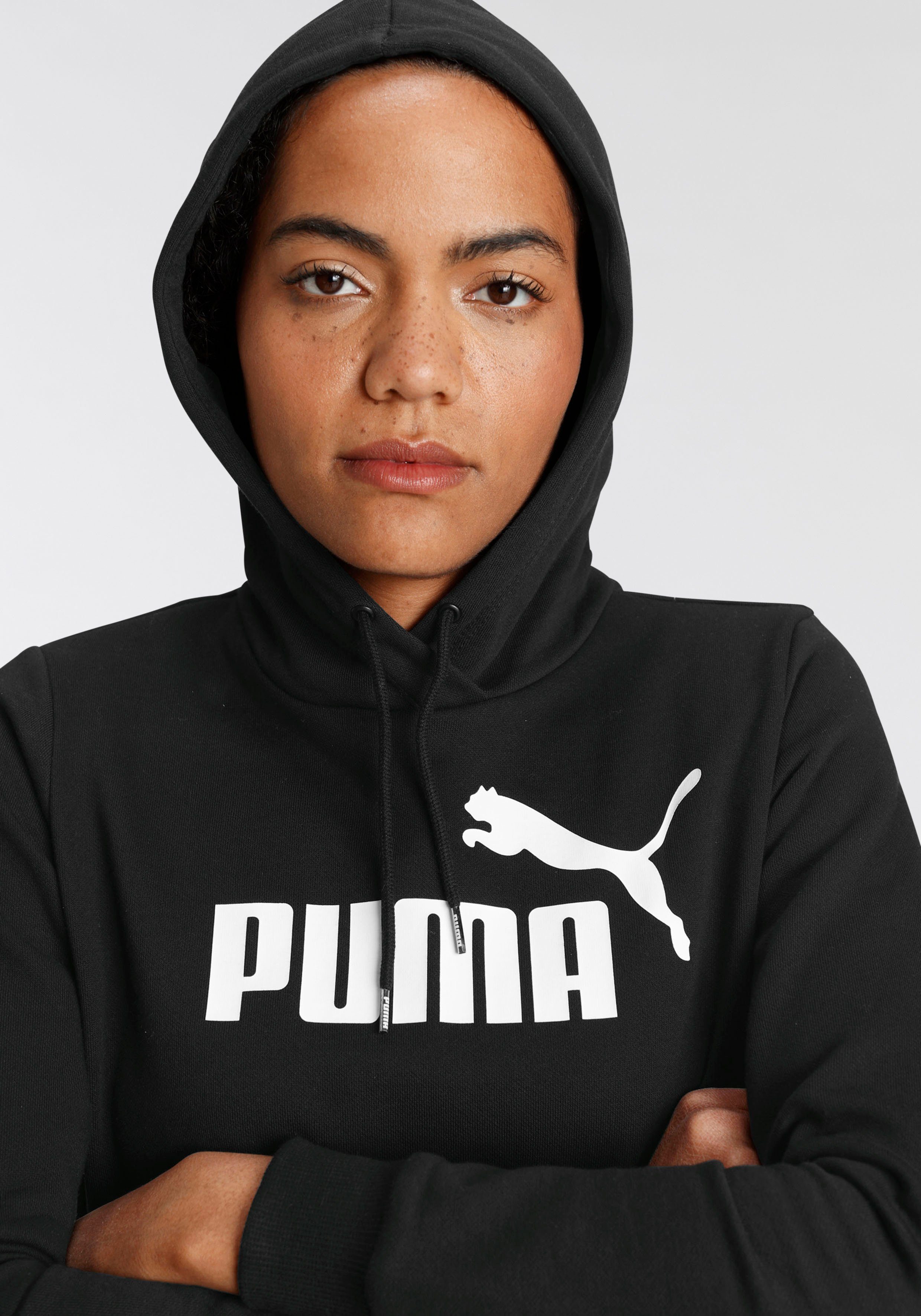PUMA Kapuzensweatshirt ESS LOGO HOODIE FL mit gefütterter Kapuze, mit Kängurutasche, Regular Fit