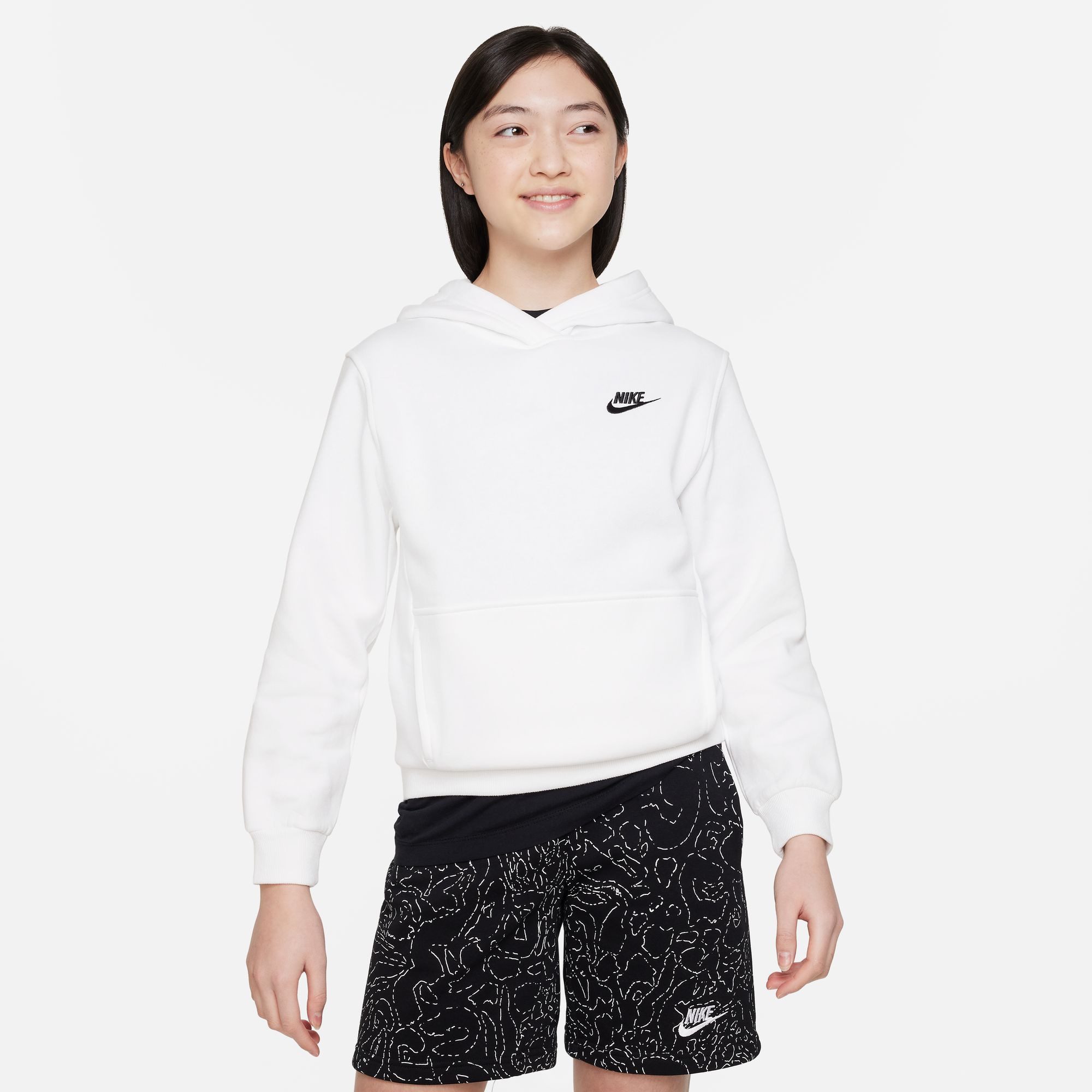 Nike Sportswear Kapuzenpullover Nike Kinder Kapuzenpullover Club Fleece Big Kids Hoodie FD3000