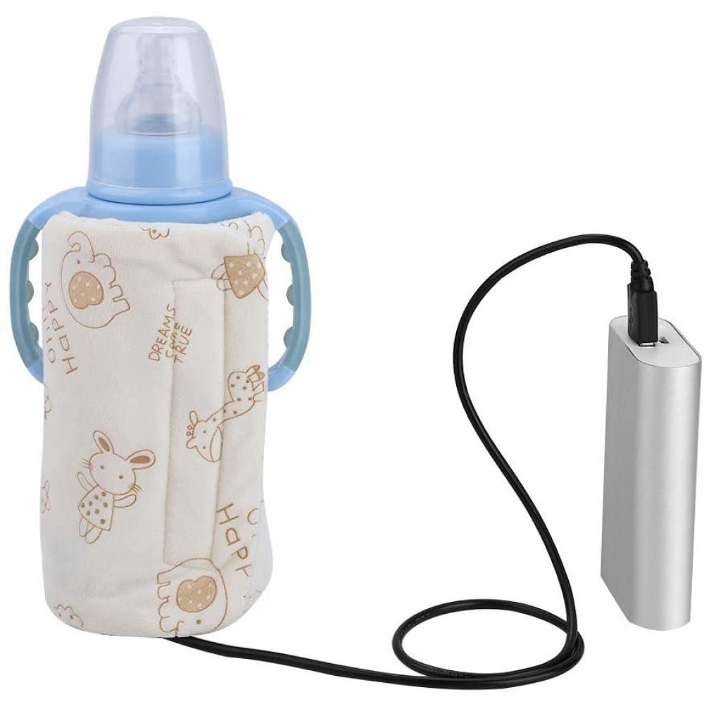 GelldG Babyflaschenwärmer Flaschenwärmer Tasche, Tragbarer USB Elektrische Warmhaltetasche
