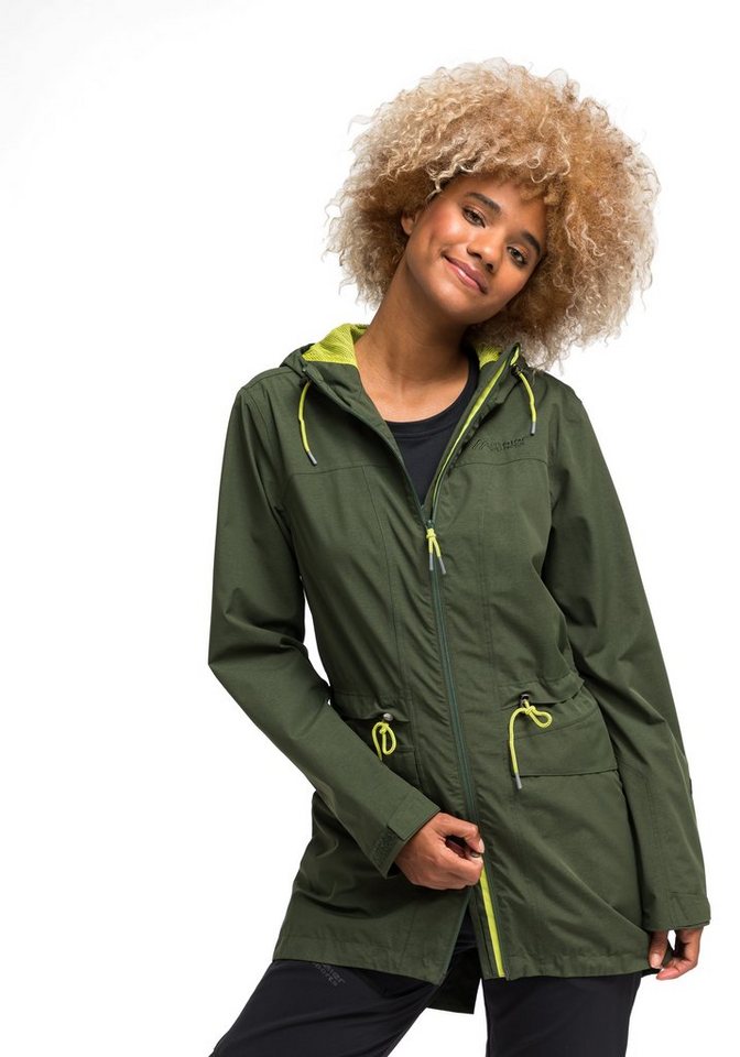 Maier Sports Funktionsjacke Ranja Coat 2.0 Wasser- und winddichter  Outdoormantel in lässigem Schnitt, Wasserdichter atmungsaktiver Damen  Outdoormantel