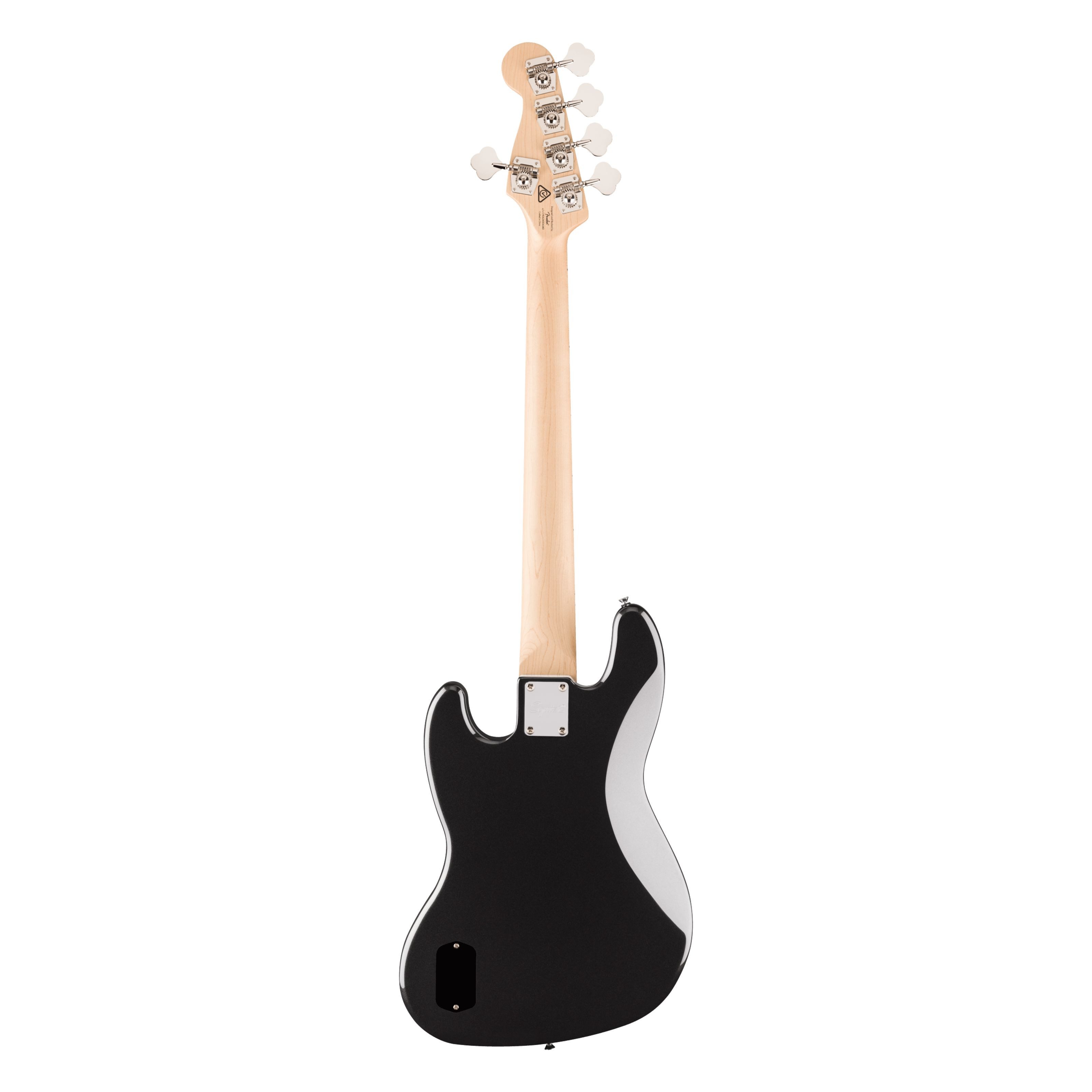 Squier E-Bass, E-Bässe, 5-Saiter E-Bässe, Affinity Active J-Bass V MN Black Metallic - E-Bass