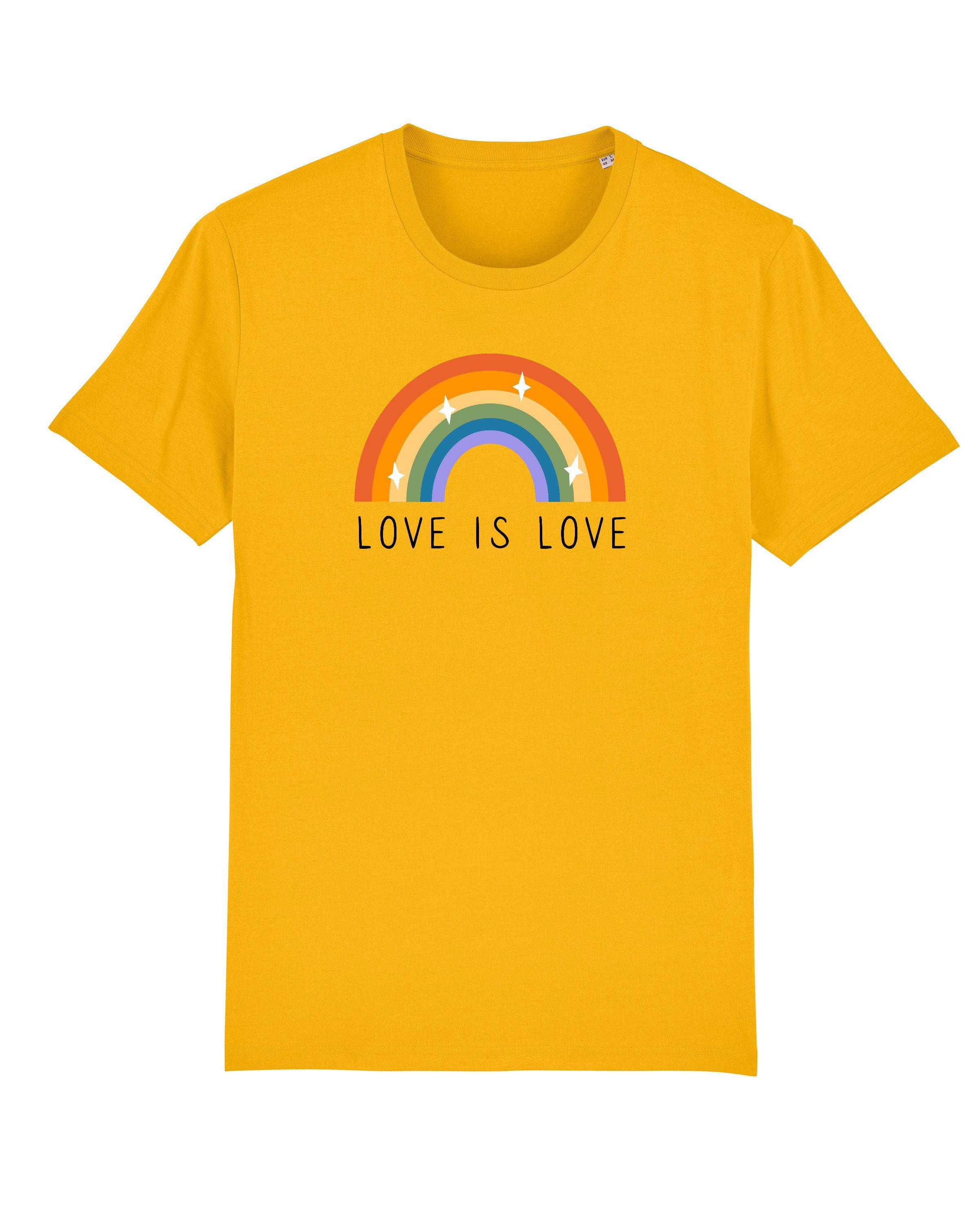 Love Love is (1-tlg) blau wat? Print-Shirt Apparel majorelle
