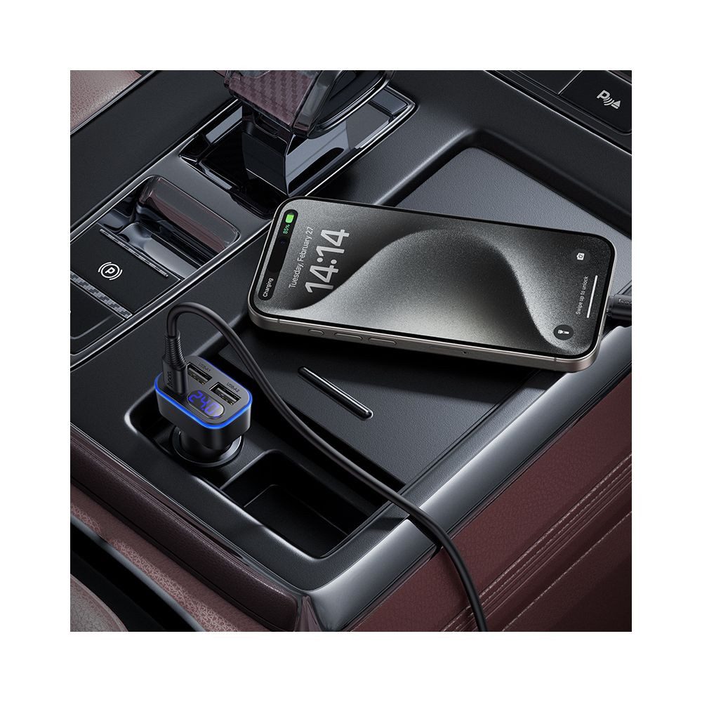hoco. Elektrorasierer Hoco Z63A Kfz-Ladegerät 42 W USB-C PD QC LCD