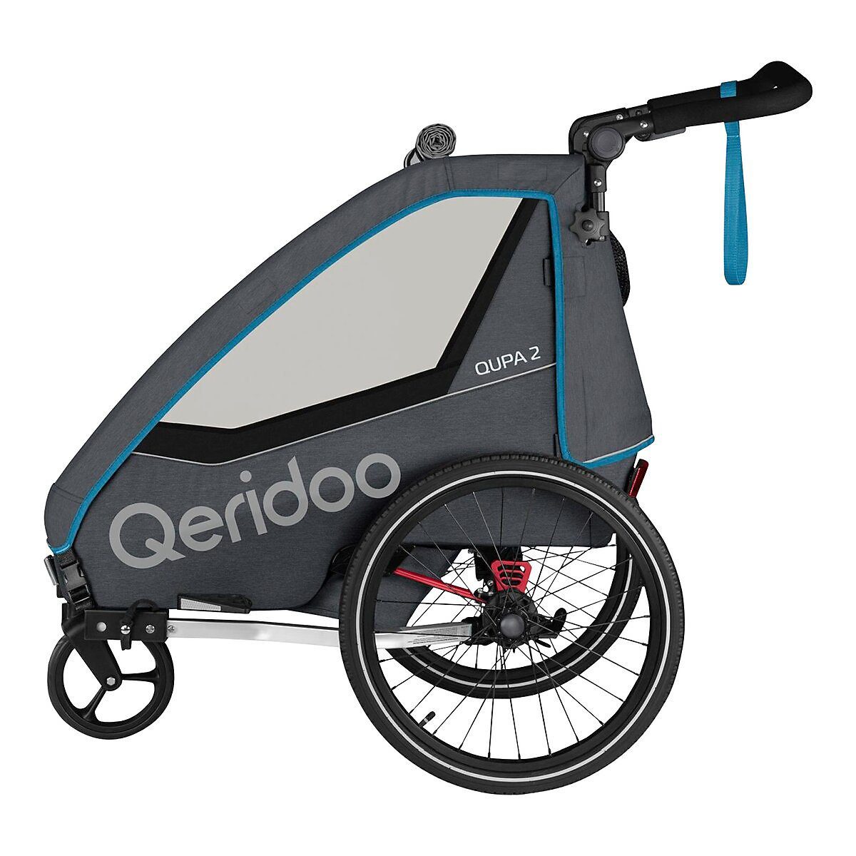 Qeridoo Fahrradkinderanhänger »QUPA 2 Zweisitzer Fahrradanhänger Buggy mit«