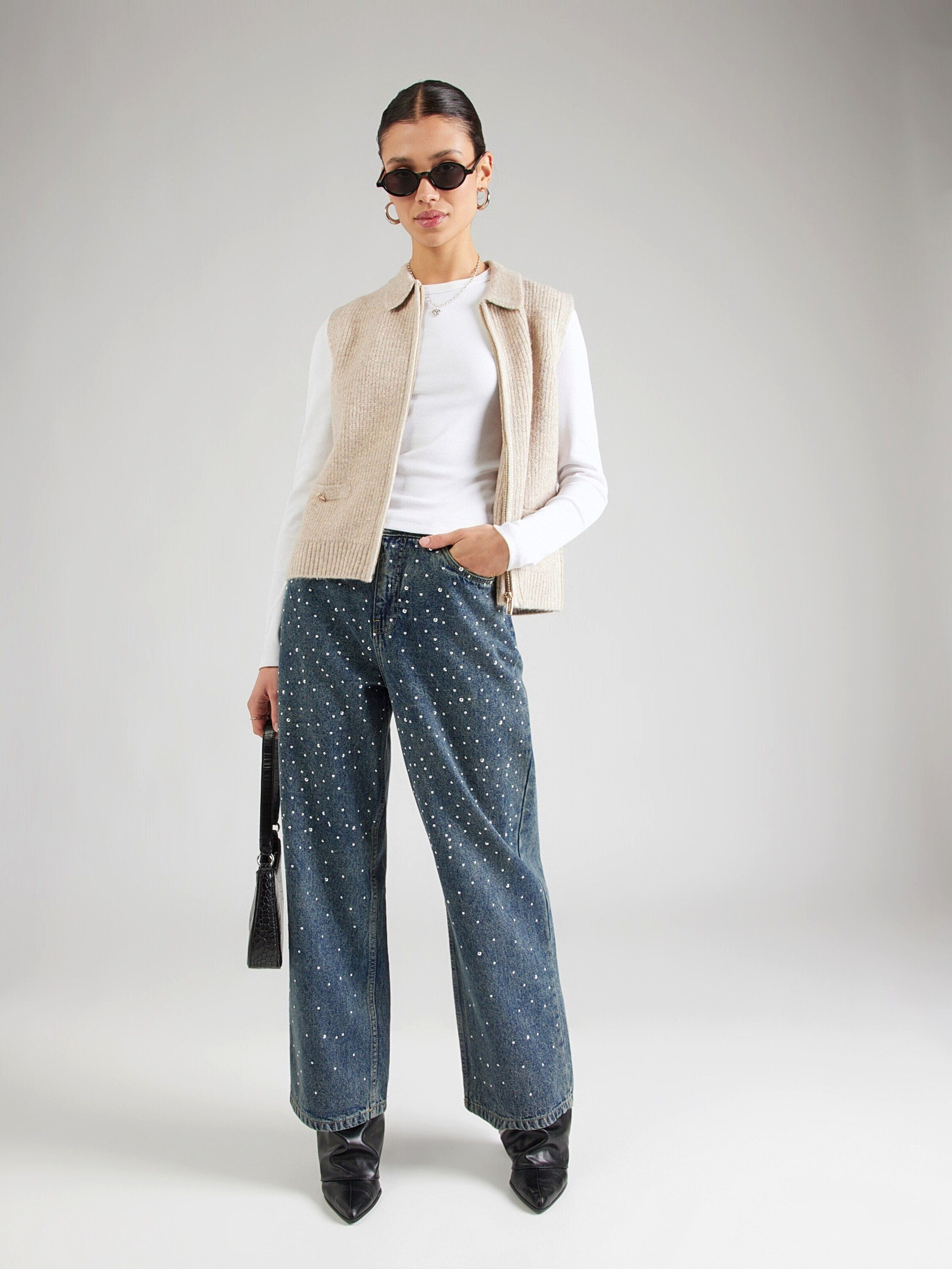 MORGAN Strickweste 261-MVIRGI (1-tlg) Plain/ohne Details