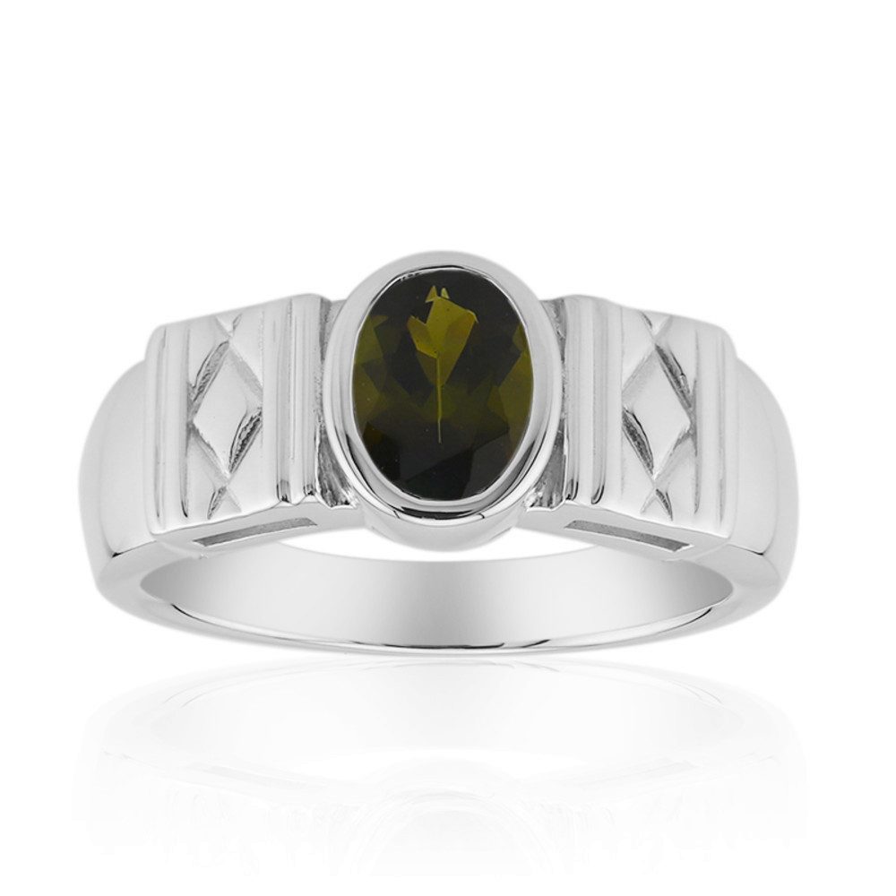 Cavill Solitärring Grüner Turmalin Ring 0,64 ct, Sterlingsilber 925, Ovalschliff (1-tlg)